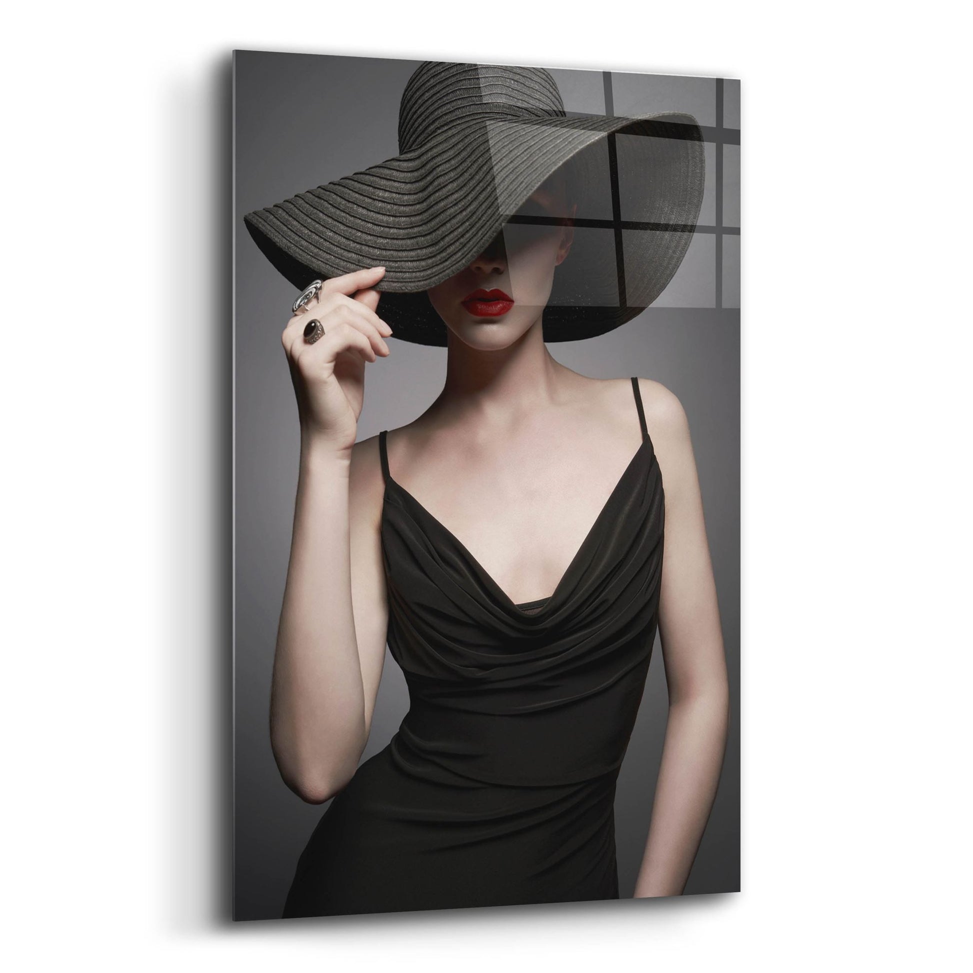 Epic Art 'Lady in Black 3' by Epic Portfolio, Acrylic Glass Wall Art,12x16