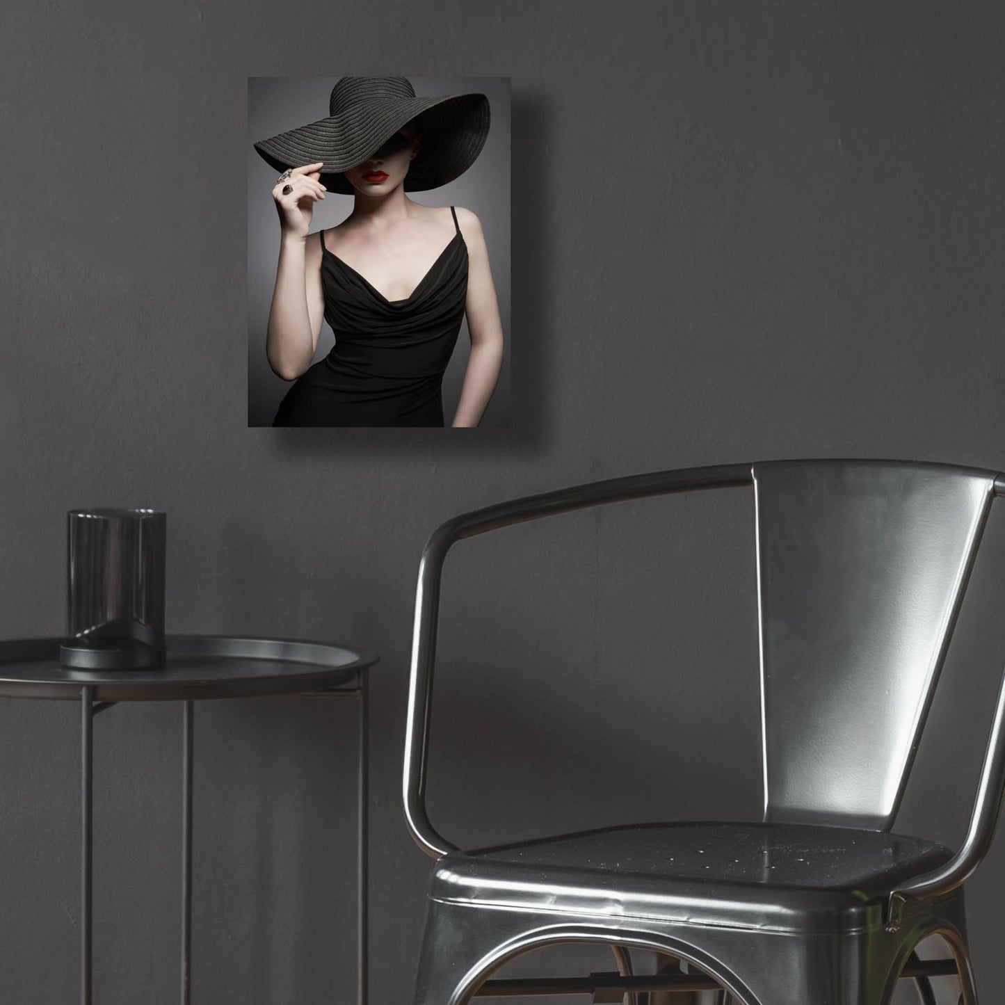 Epic Art 'Lady in Black 3' by Epic Portfolio, Acrylic Glass Wall Art,12x16