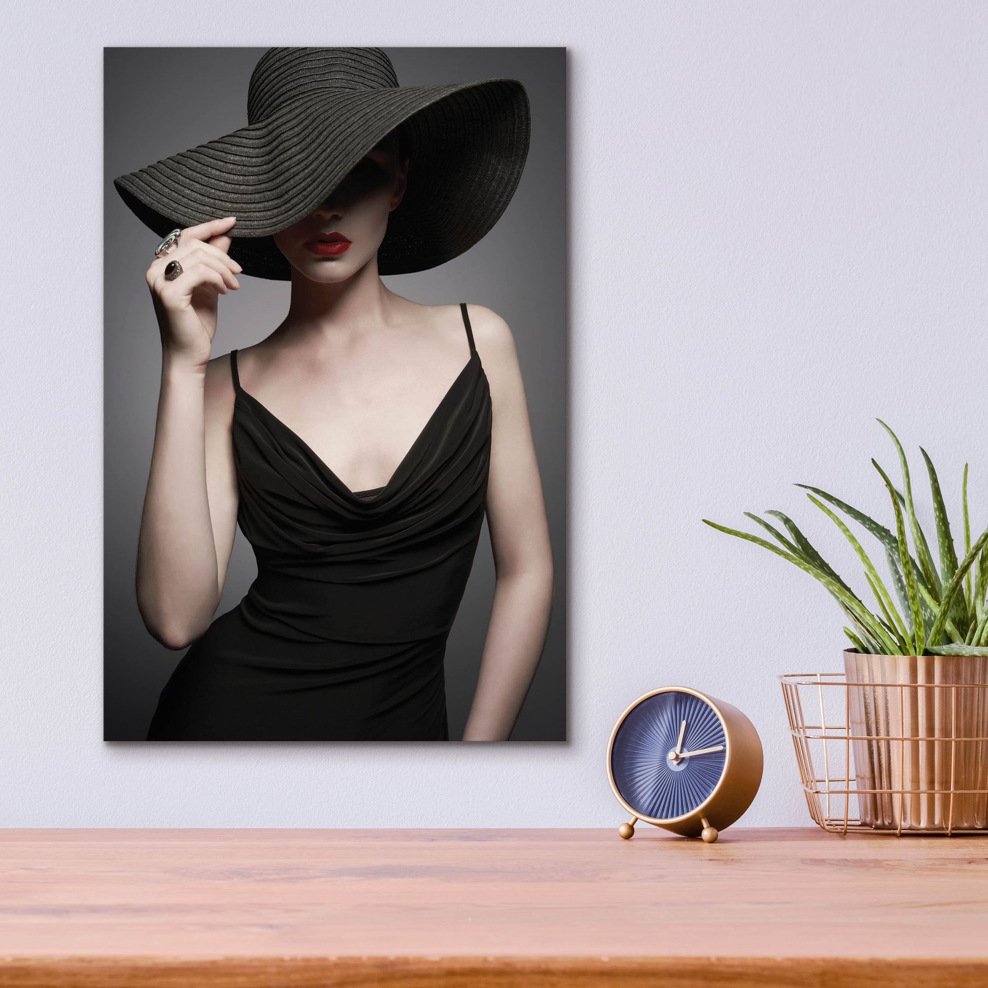 Epic Art 'Lady in Black 3' by Epic Portfolio, Acrylic Glass Wall Art,12x16