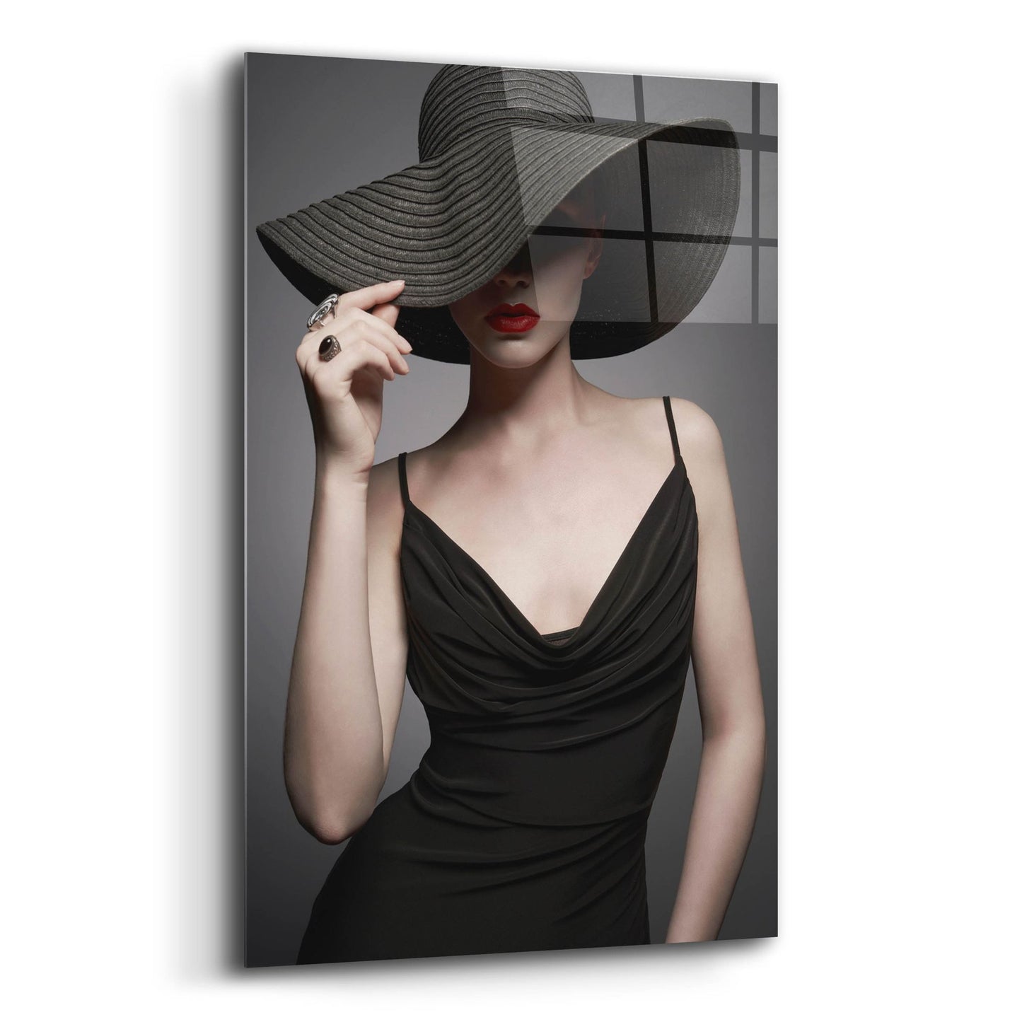 Epic Art 'Lady in Black 3' by Epic Portfolio, Acrylic Glass Wall Art,16x24