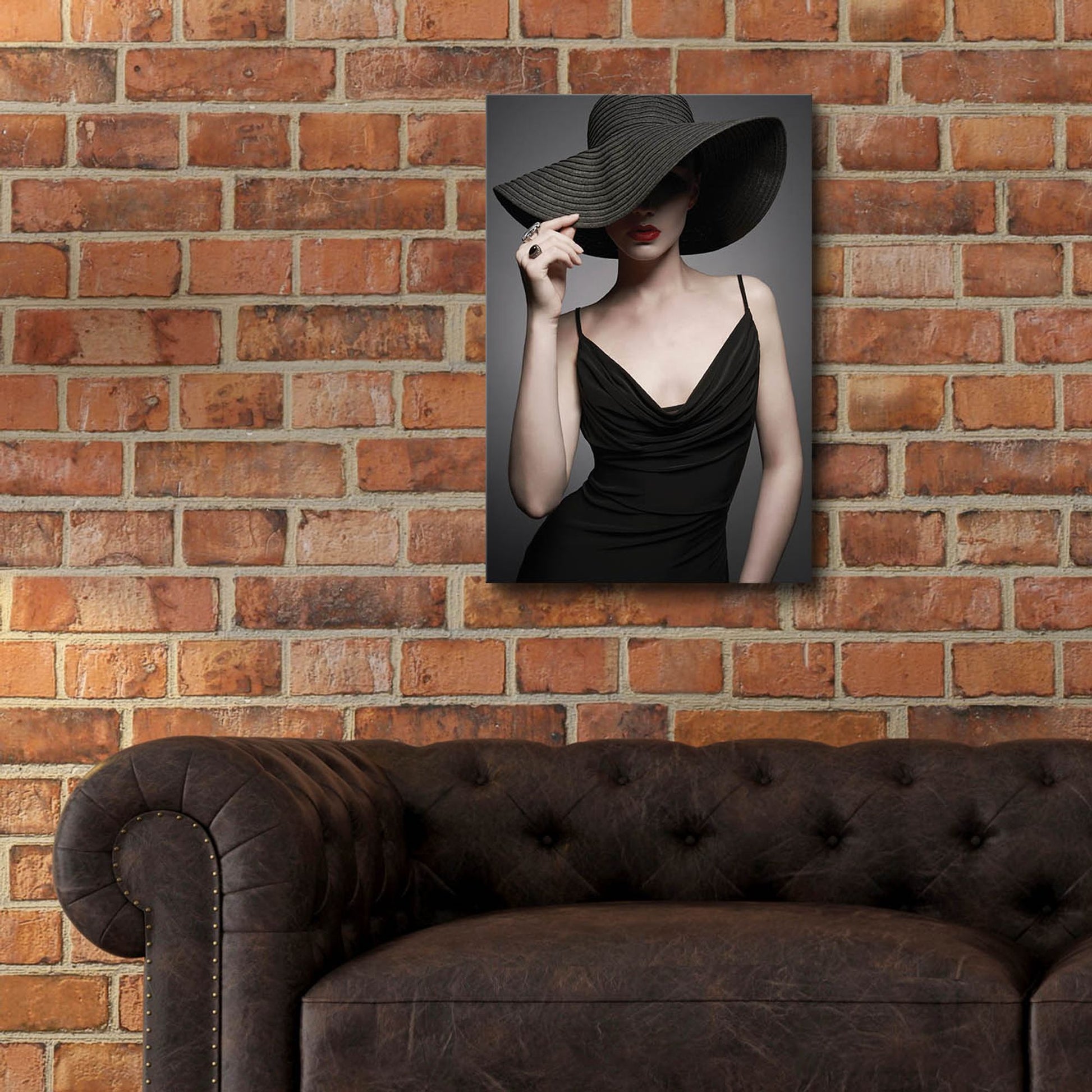 Epic Art 'Lady in Black 3' by Epic Portfolio, Acrylic Glass Wall Art,16x24