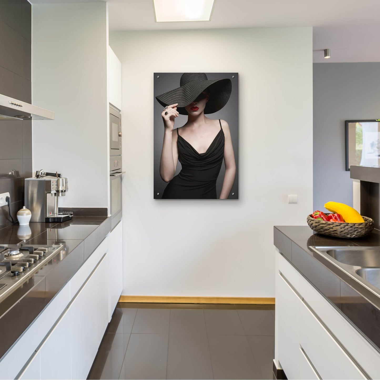 Epic Art 'Lady in Black 3' by Epic Portfolio, Acrylic Glass Wall Art,24x36