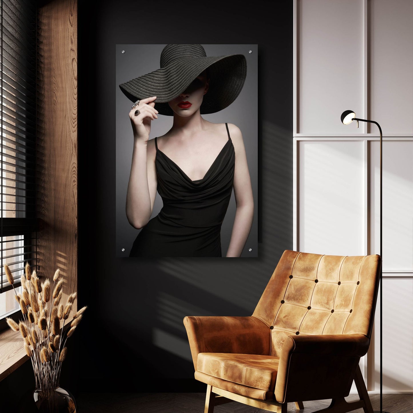 Epic Art 'Lady in Black 3' by Epic Portfolio, Acrylic Glass Wall Art,24x36