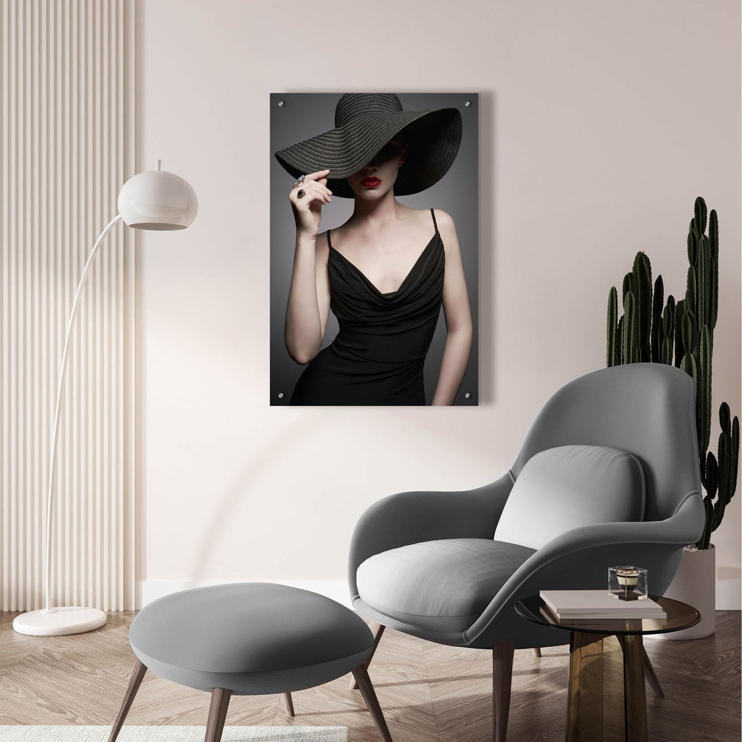 Epic Art 'Lady in Black 3' by Epic Portfolio, Acrylic Glass Wall Art,24x36