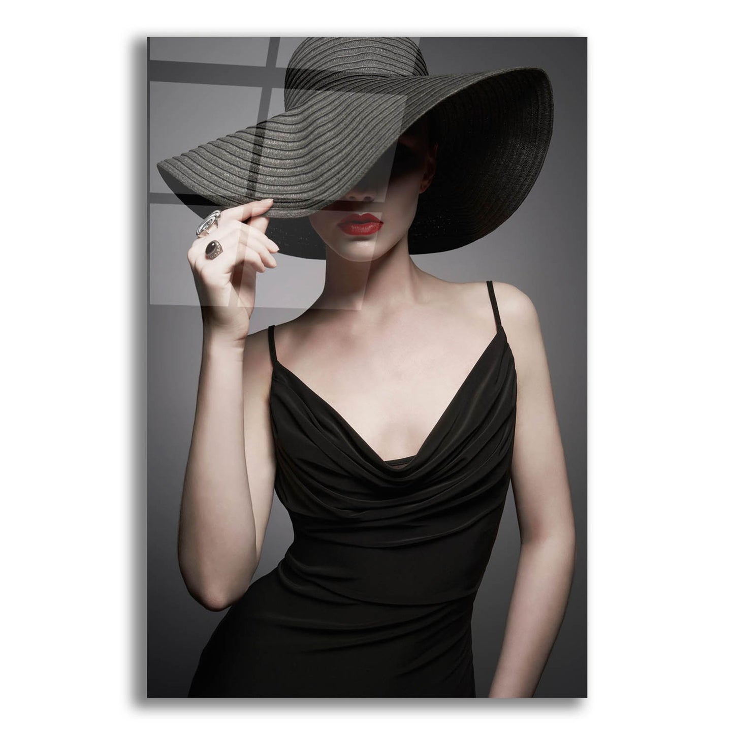 Epic Art 'Lady in Black 3' by Epic Portfolio, Acrylic Glass Wall Art