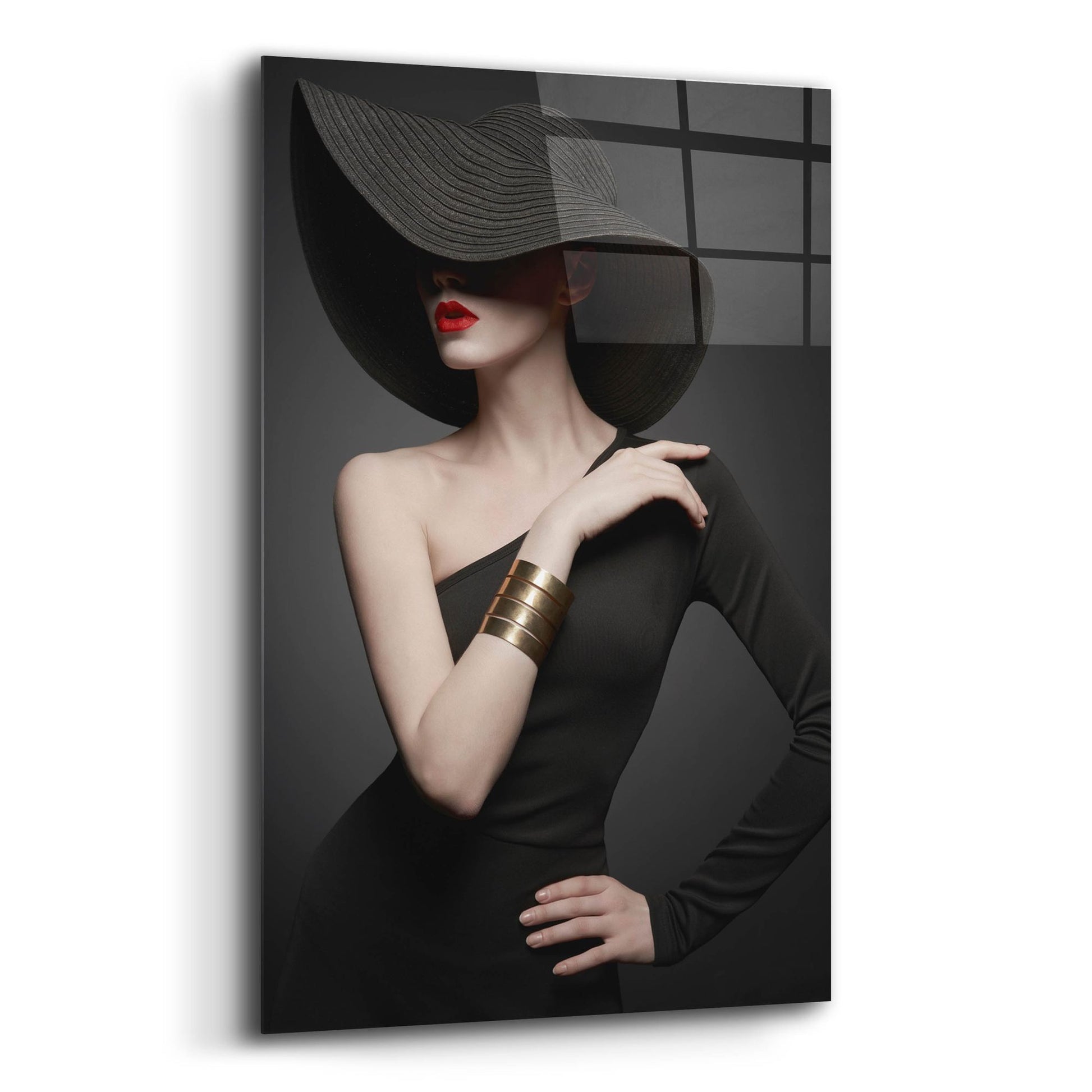 Epic Art 'Lady in Black' by Epic Portfolio, Acrylic Glass Wall Art,12x16