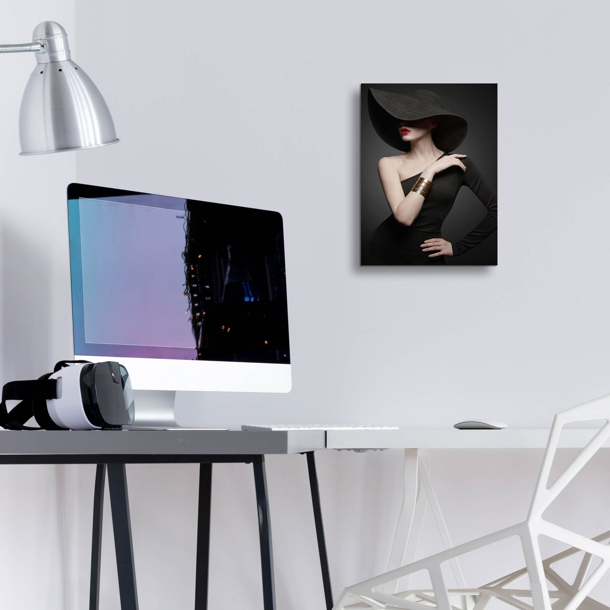 Epic Art 'Lady in Black' by Epic Portfolio, Acrylic Glass Wall Art,12x16