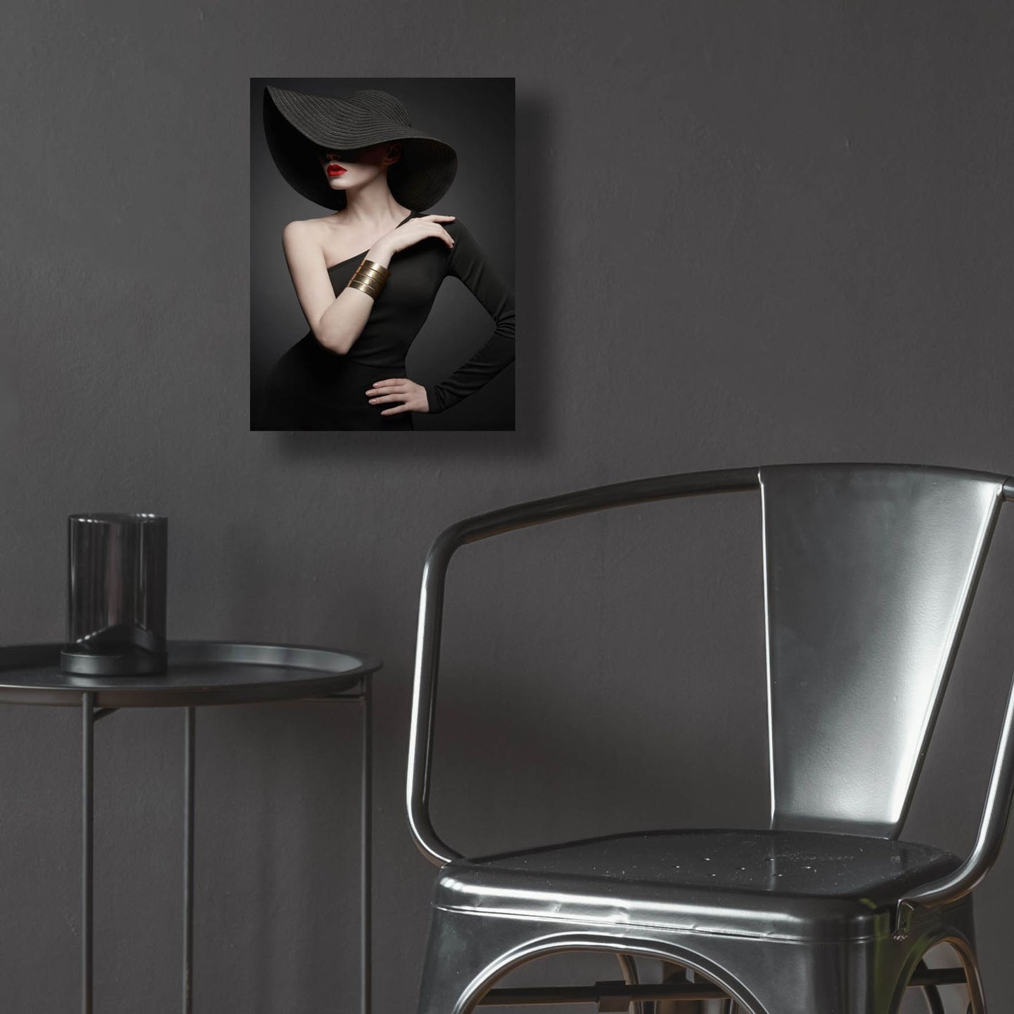 Epic Art 'Lady in Black' by Epic Portfolio, Acrylic Glass Wall Art,12x16