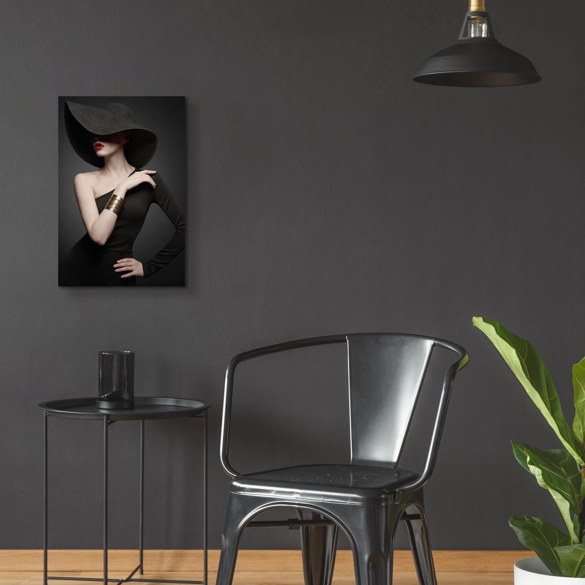 Epic Art 'Lady in Black' by Epic Portfolio, Acrylic Glass Wall Art,16x24