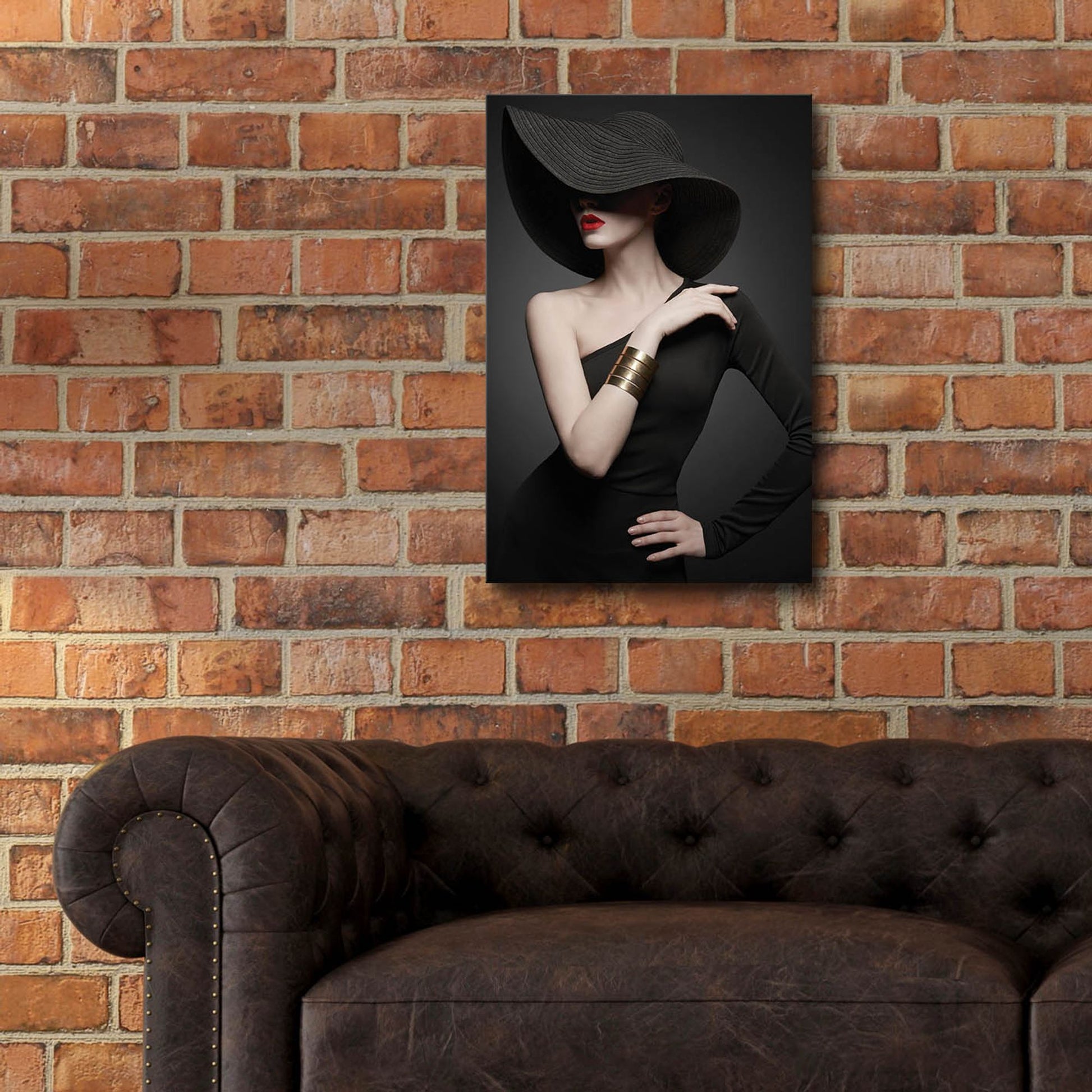 Epic Art 'Lady in Black' by Epic Portfolio, Acrylic Glass Wall Art,16x24