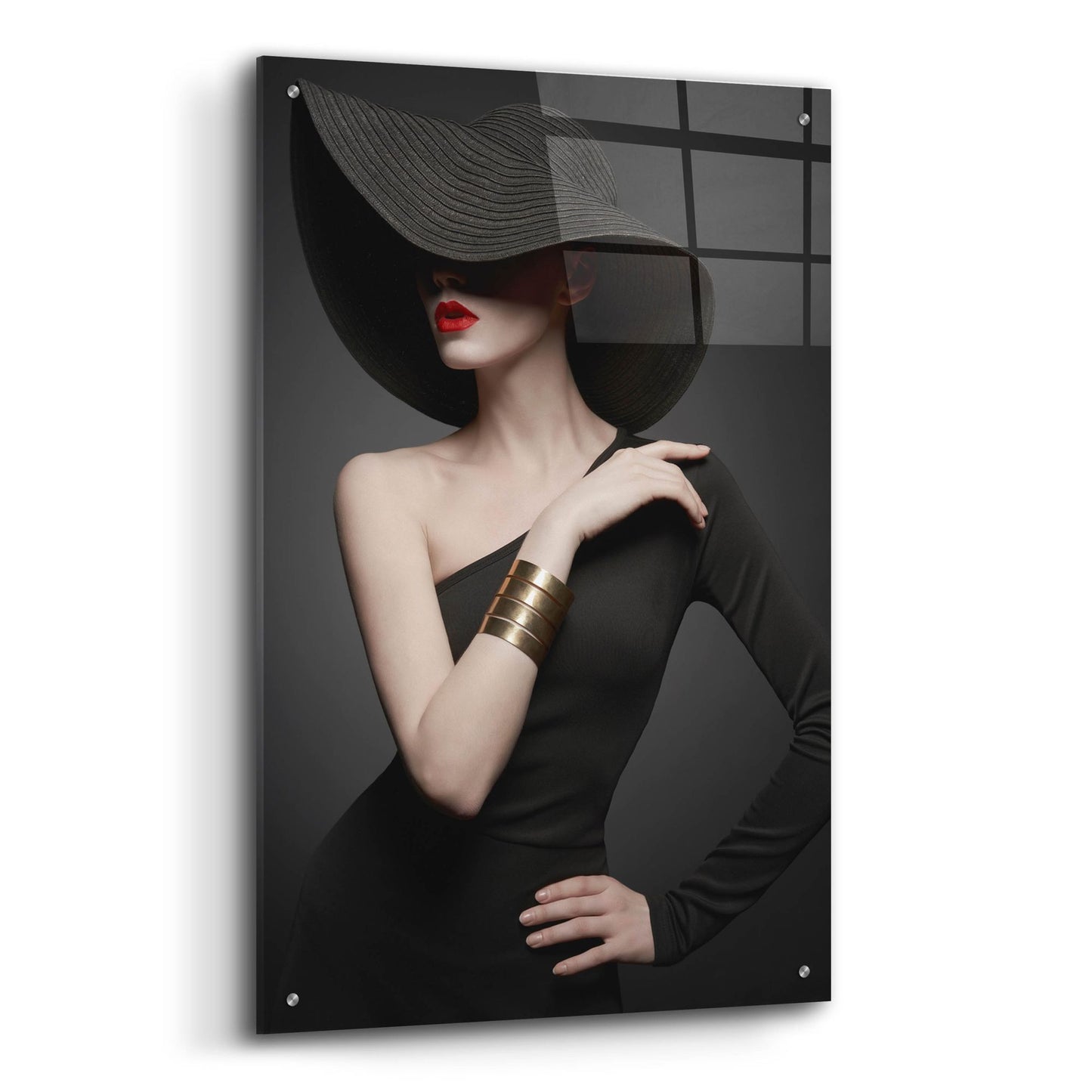 Epic Art 'Lady in Black' by Epic Portfolio, Acrylic Glass Wall Art,24x36