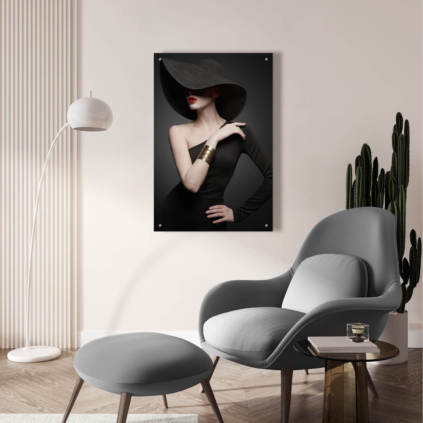 Epic Art 'Lady in Black' by Epic Portfolio, Acrylic Glass Wall Art,24x36