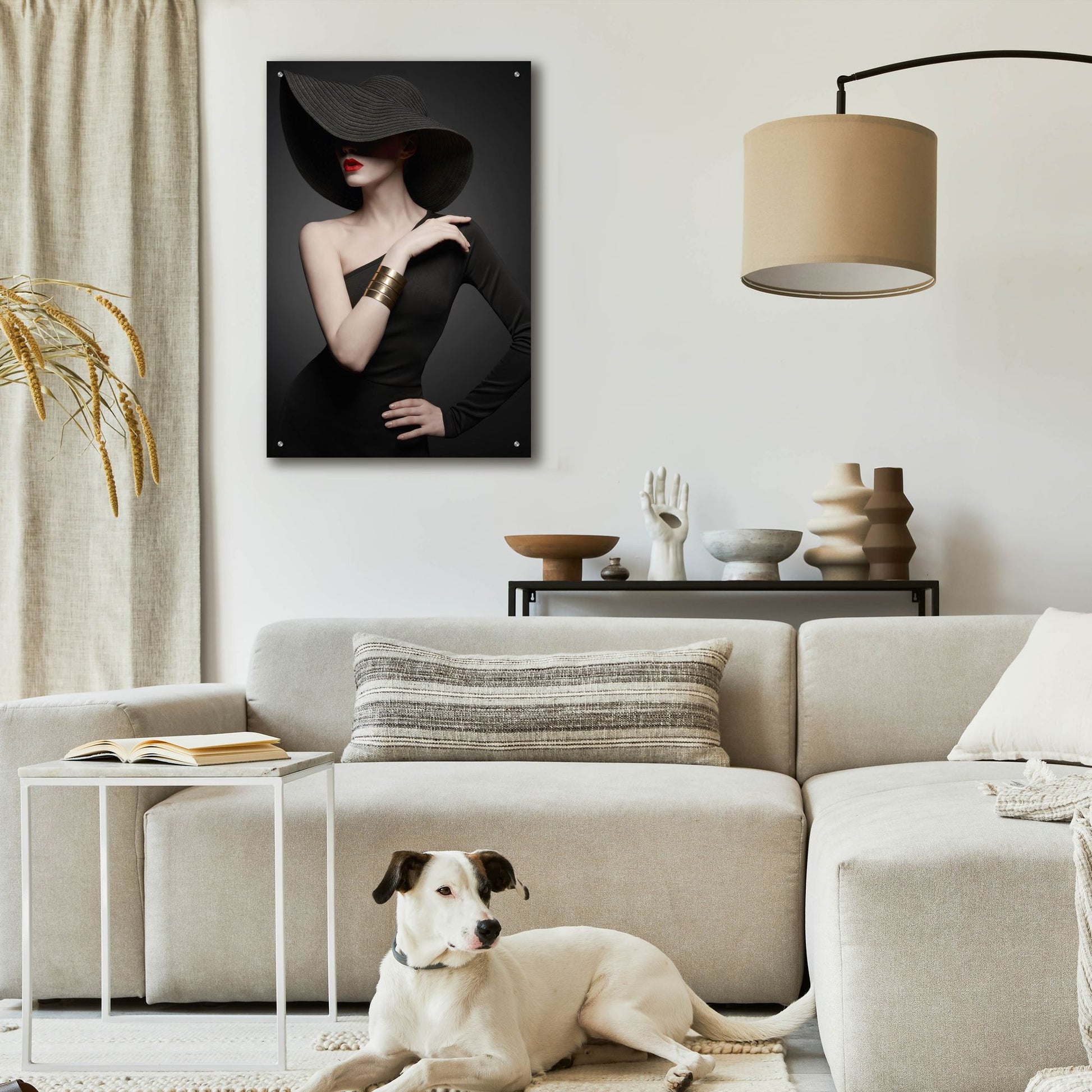 Epic Art 'Lady in Black' by Epic Portfolio, Acrylic Glass Wall Art,24x36