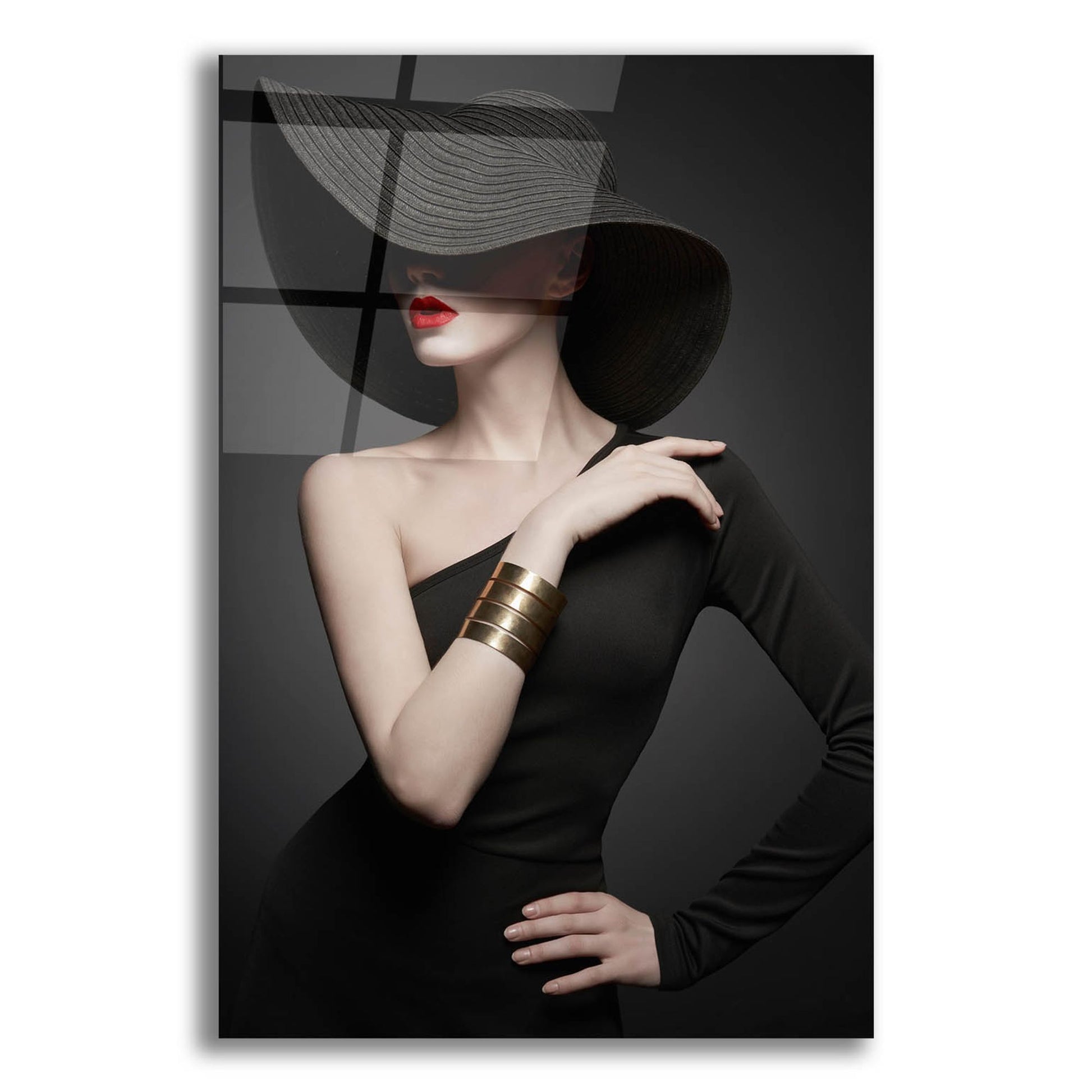 Epic Art 'Lady in Black' by Epic Portfolio, Acrylic Glass Wall Art