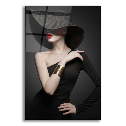 Epic Art 'Lady in Black' by Epic Portfolio, Acrylic Glass Wall Art