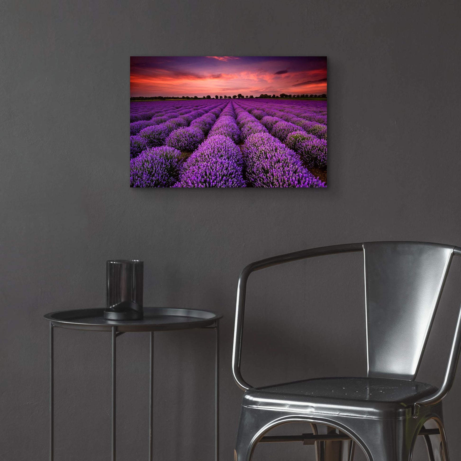 Epic Art 'Lavender Fields' by Epic Portfolio, Acrylic Glass Wall Art,24x16