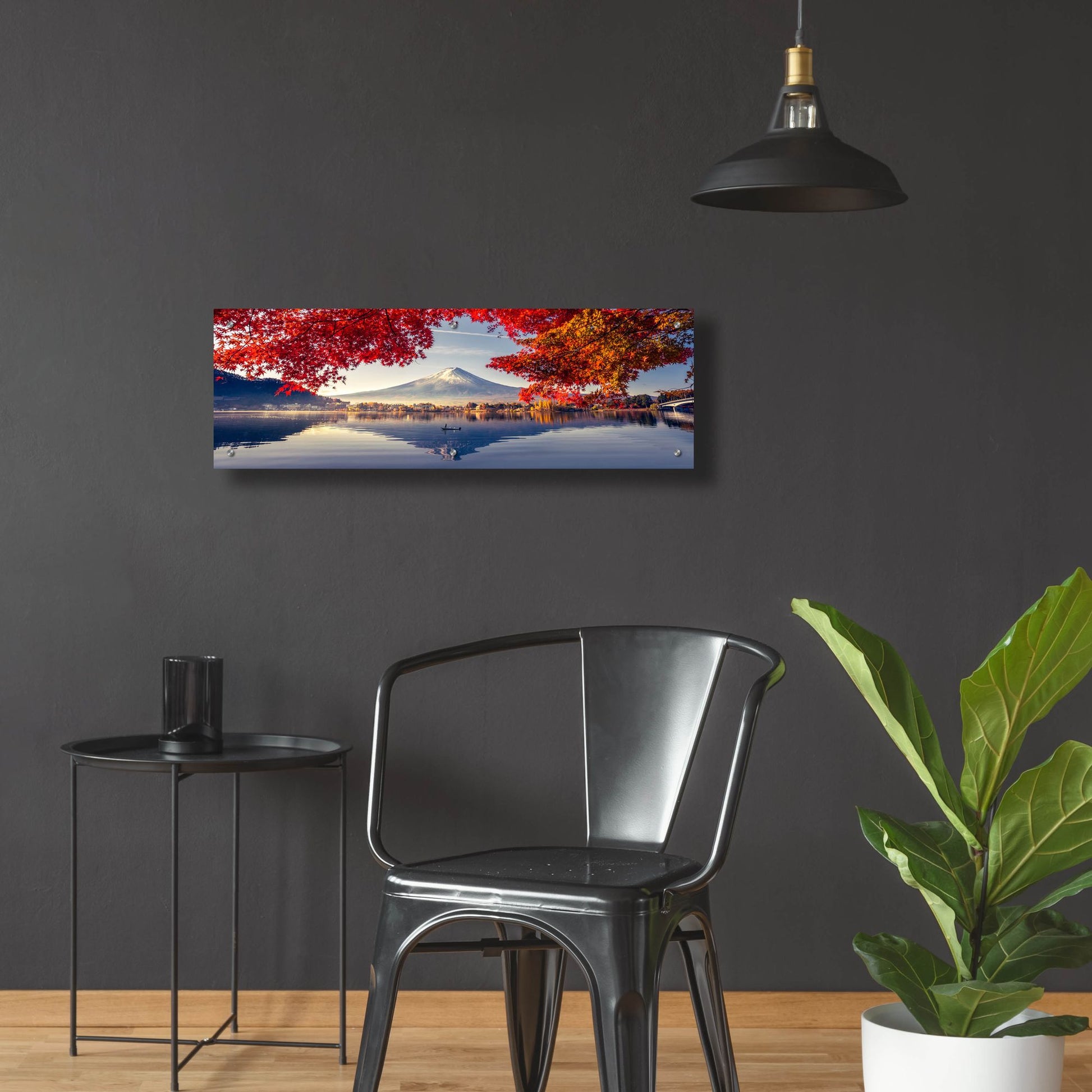 Epic Art 'Mountain Fuji Japan' by Epic Portfolio, Acrylic Glass Wall Art,36x12