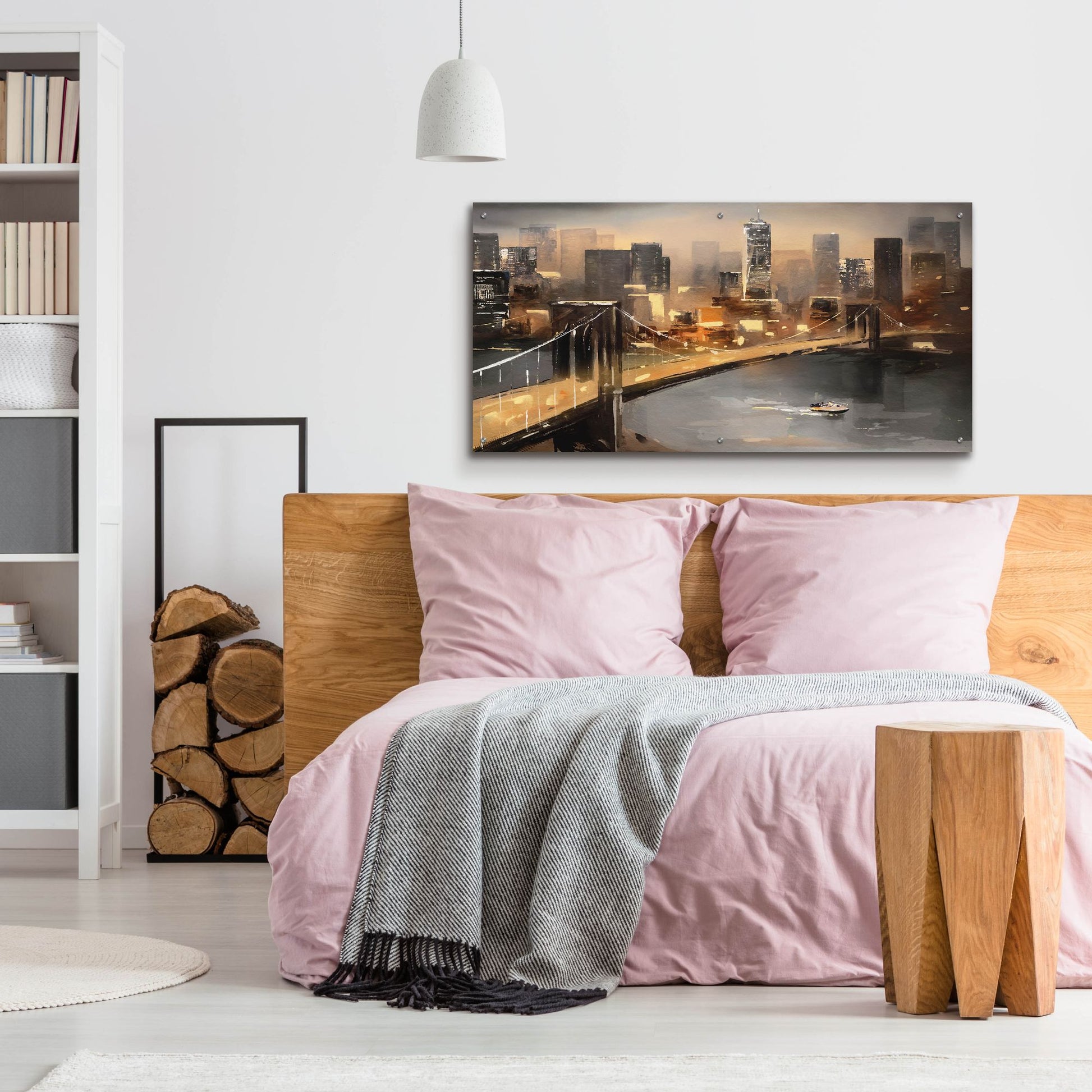 Epic Art 'New York by Lisima' by Epic Portfolio, Acrylic Glass Wall Art,48x24