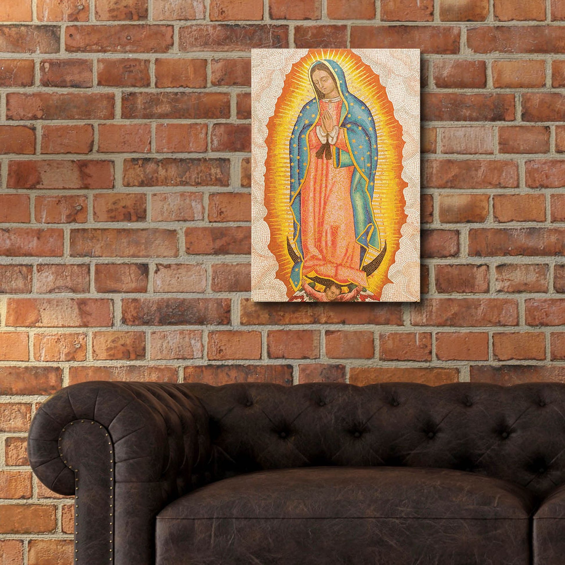 Epic Art 'Our Lady of Guadalupe' by Epic Portfolio, Acrylic Glass Wall Art,16x24