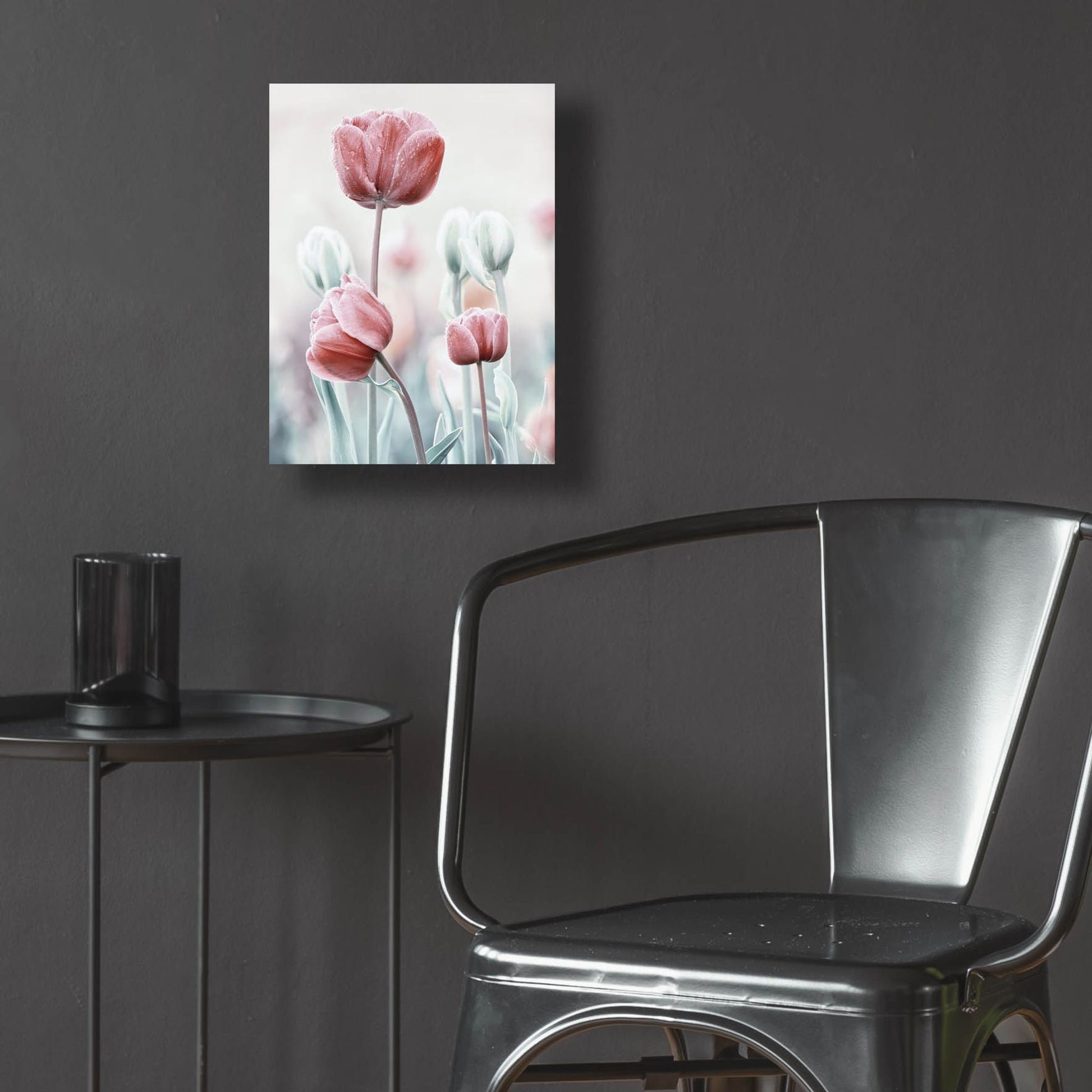 Epic Art 'Pink and White Tulips' by Epic Portfolio, Acrylic Glass Wall Art,12x16