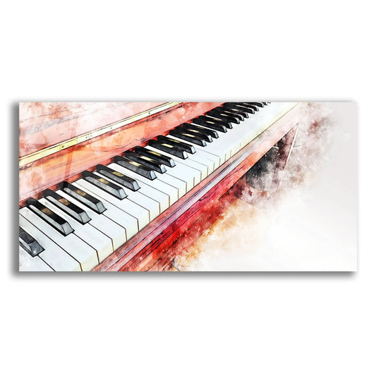 Epic Art 'Red Piano' by Epic Portfolio, Acrylic Glass Wall Art