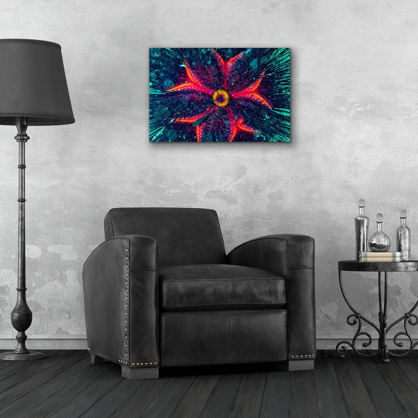 Epic Art 'Sea Urchin Underwater' by Epic Portfolio, Acrylic Glass Wall Art,24x16