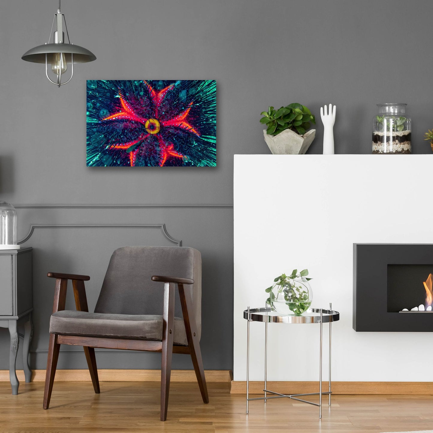 Epic Art 'Sea Urchin Underwater' by Epic Portfolio, Acrylic Glass Wall Art,24x16