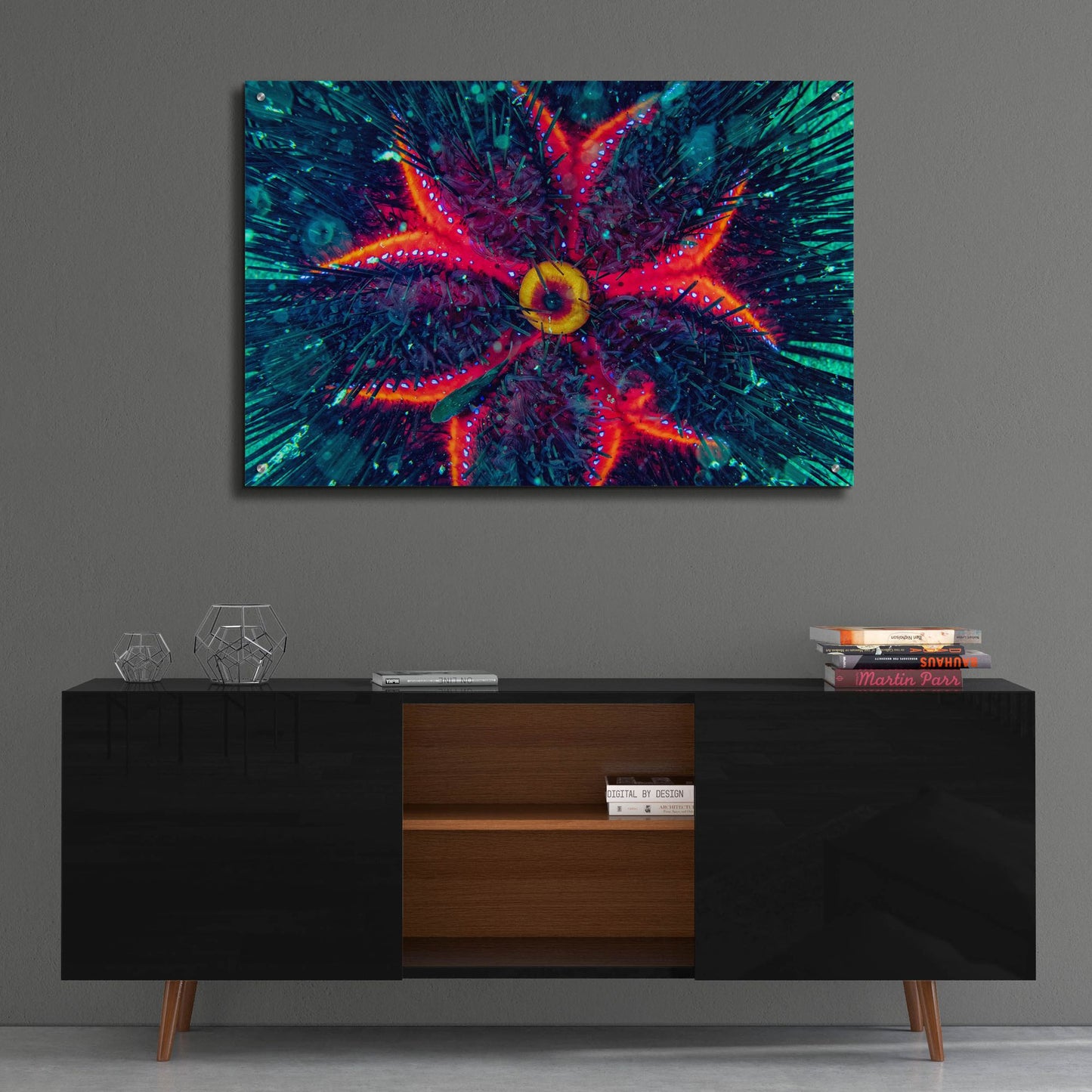 Epic Art 'Sea Urchin Underwater' by Epic Portfolio, Acrylic Glass Wall Art,36x24