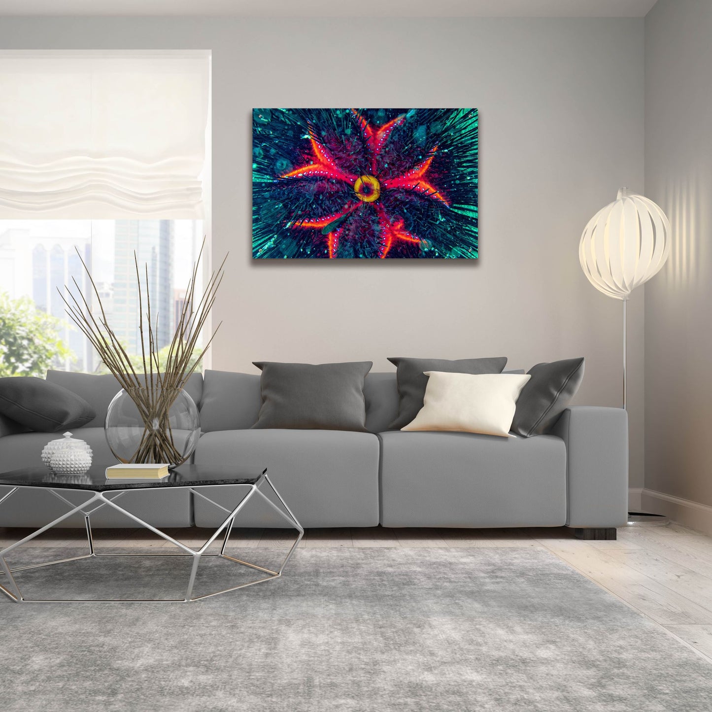 Epic Art 'Sea Urchin Underwater' by Epic Portfolio, Acrylic Glass Wall Art,36x24