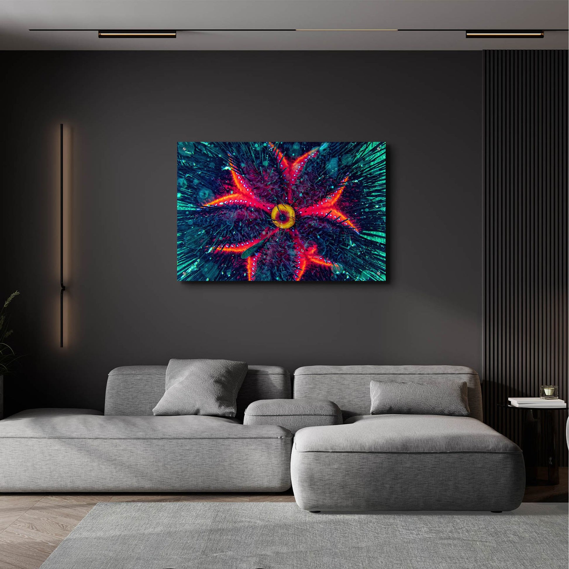 Epic Art 'Sea Urchin Underwater' by Epic Portfolio, Acrylic Glass Wall Art,36x24