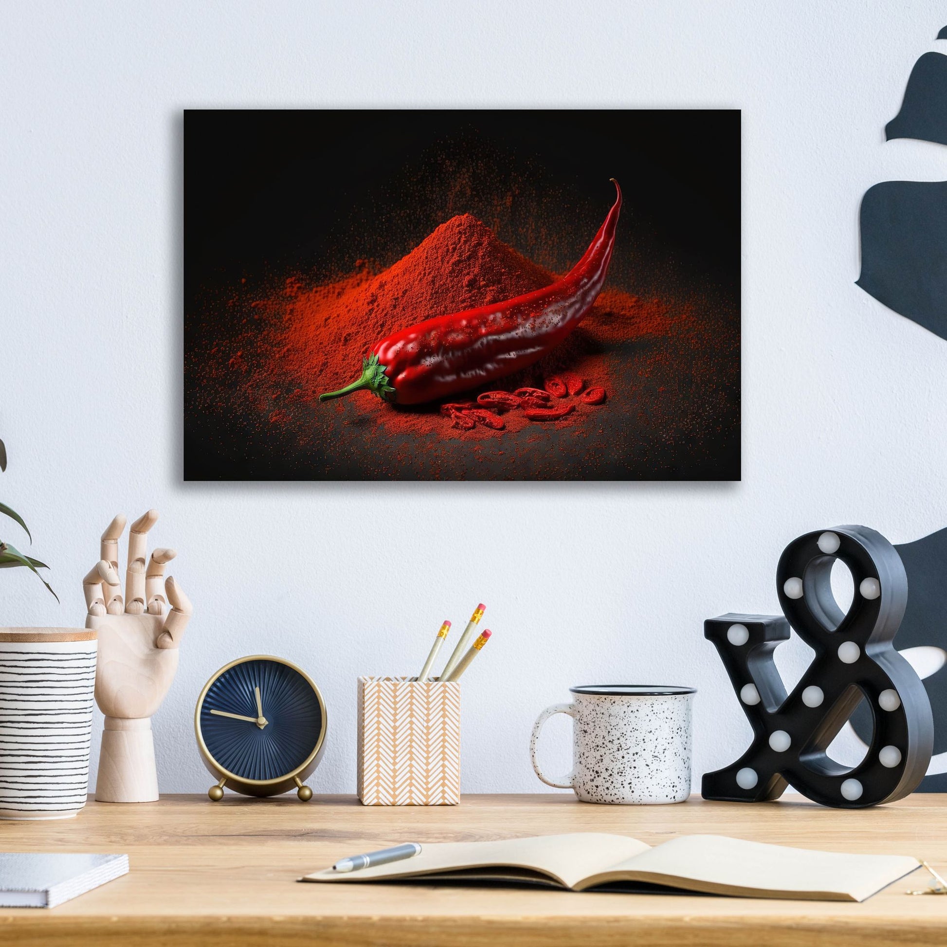 Epic Art 'So Spicy' by Epic Portfolio, Acrylic Glass Wall Art,16x12