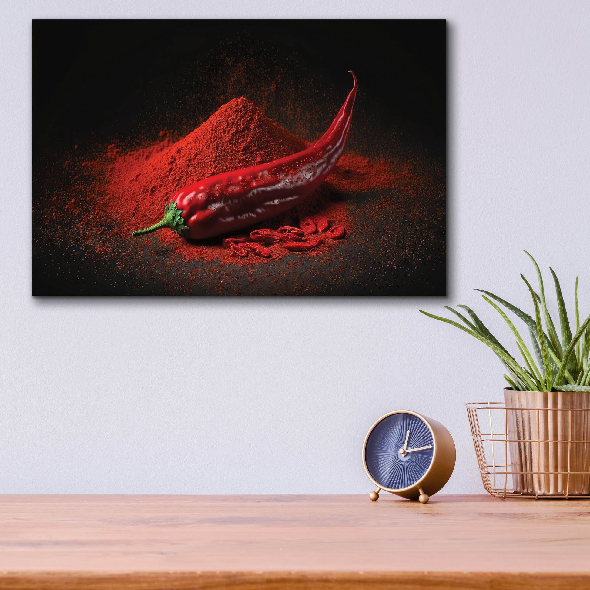 Epic Art 'So Spicy' by Epic Portfolio, Acrylic Glass Wall Art,16x12