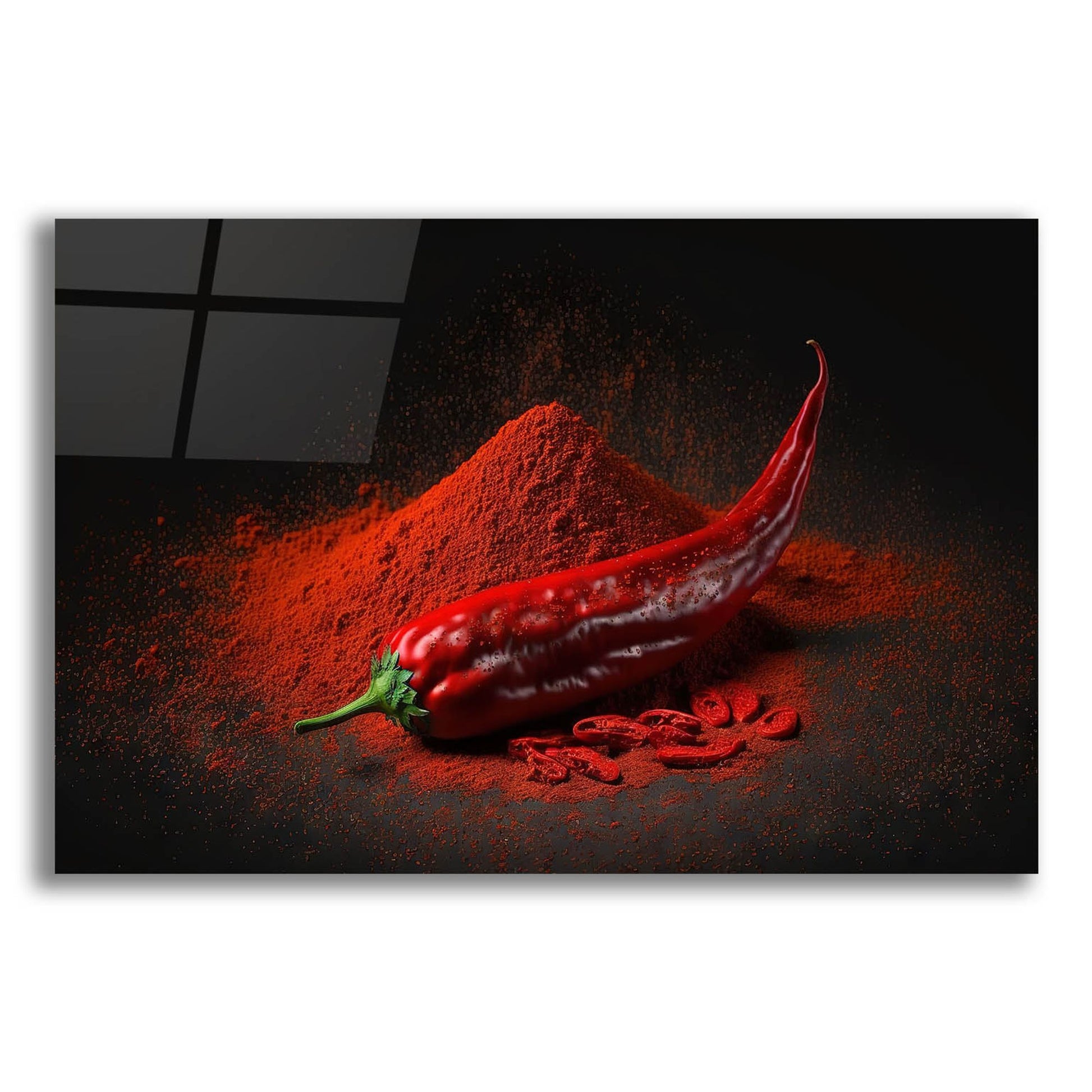 Epic Art 'So Spicy' by Epic Portfolio, Acrylic Glass Wall Art,24x16