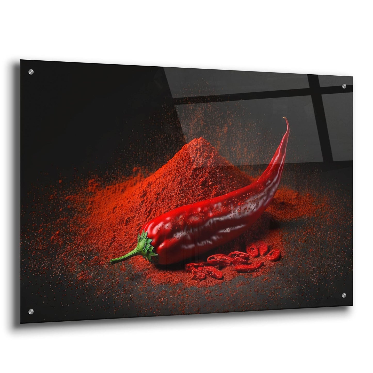 Epic Art 'So Spicy' by Epic Portfolio, Acrylic Glass Wall Art,36x24