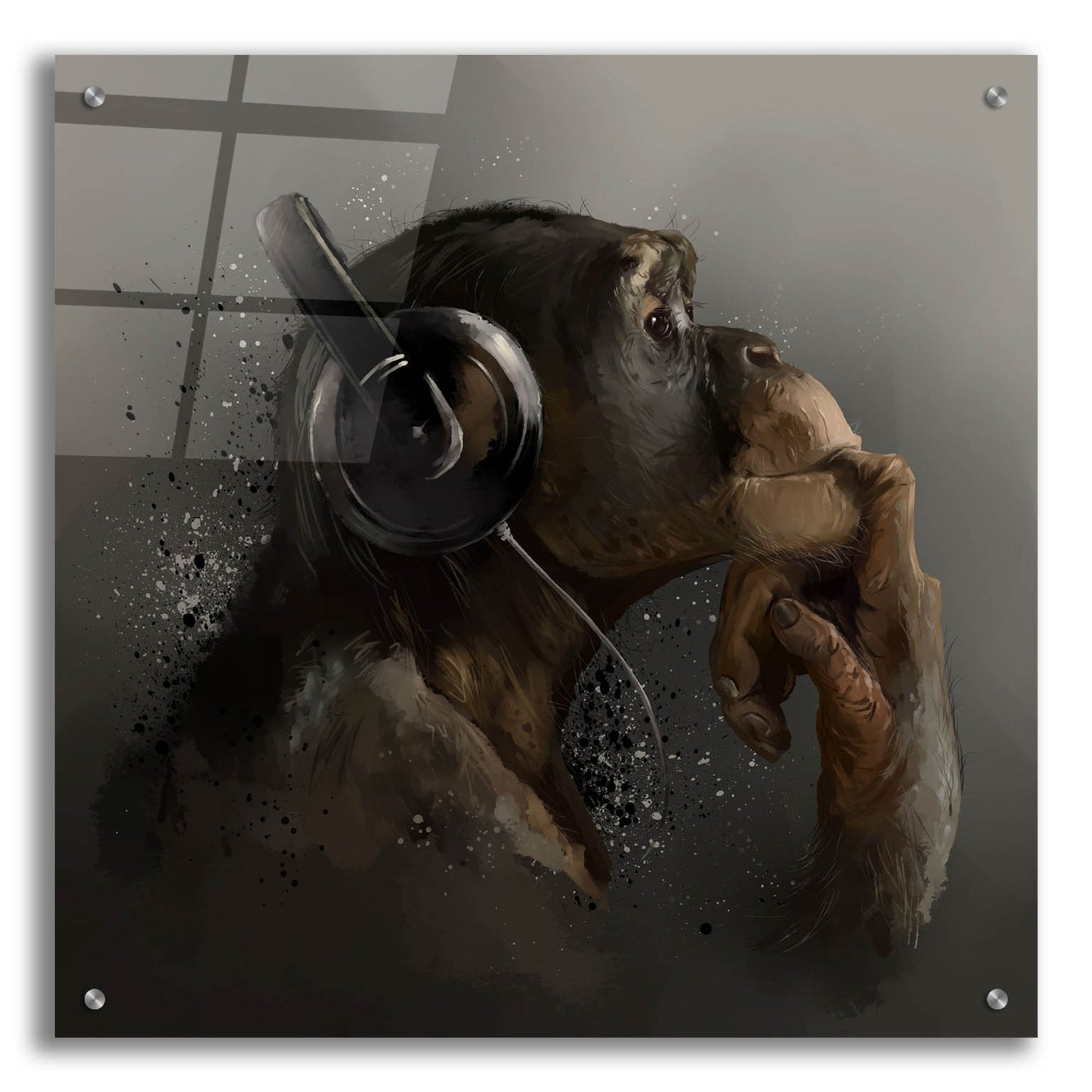 Epic Art 'The thinker' by Epic Portfolio, Acrylic Glass Wall Art