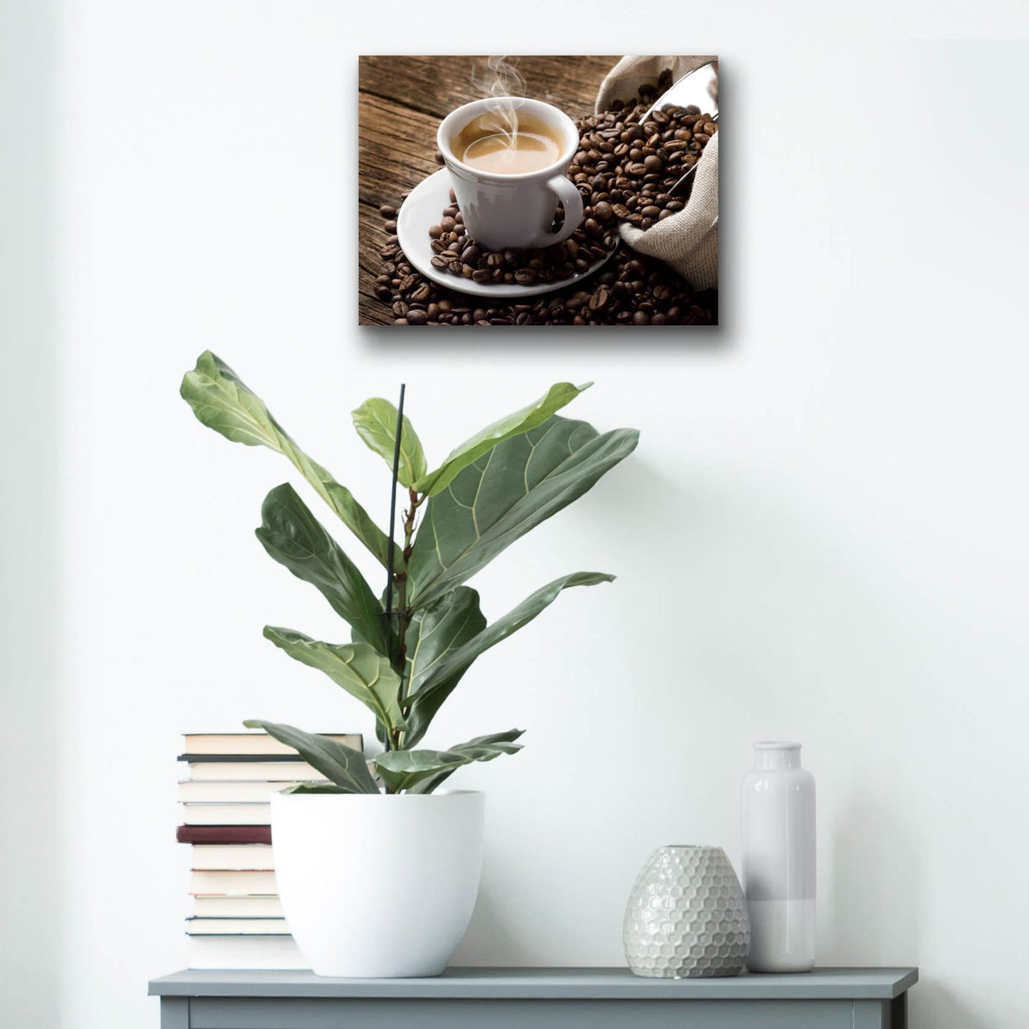 Epic Art 'Time for Coffee' by Epic Portfolio, Acrylic Glass Wall Art,16x12