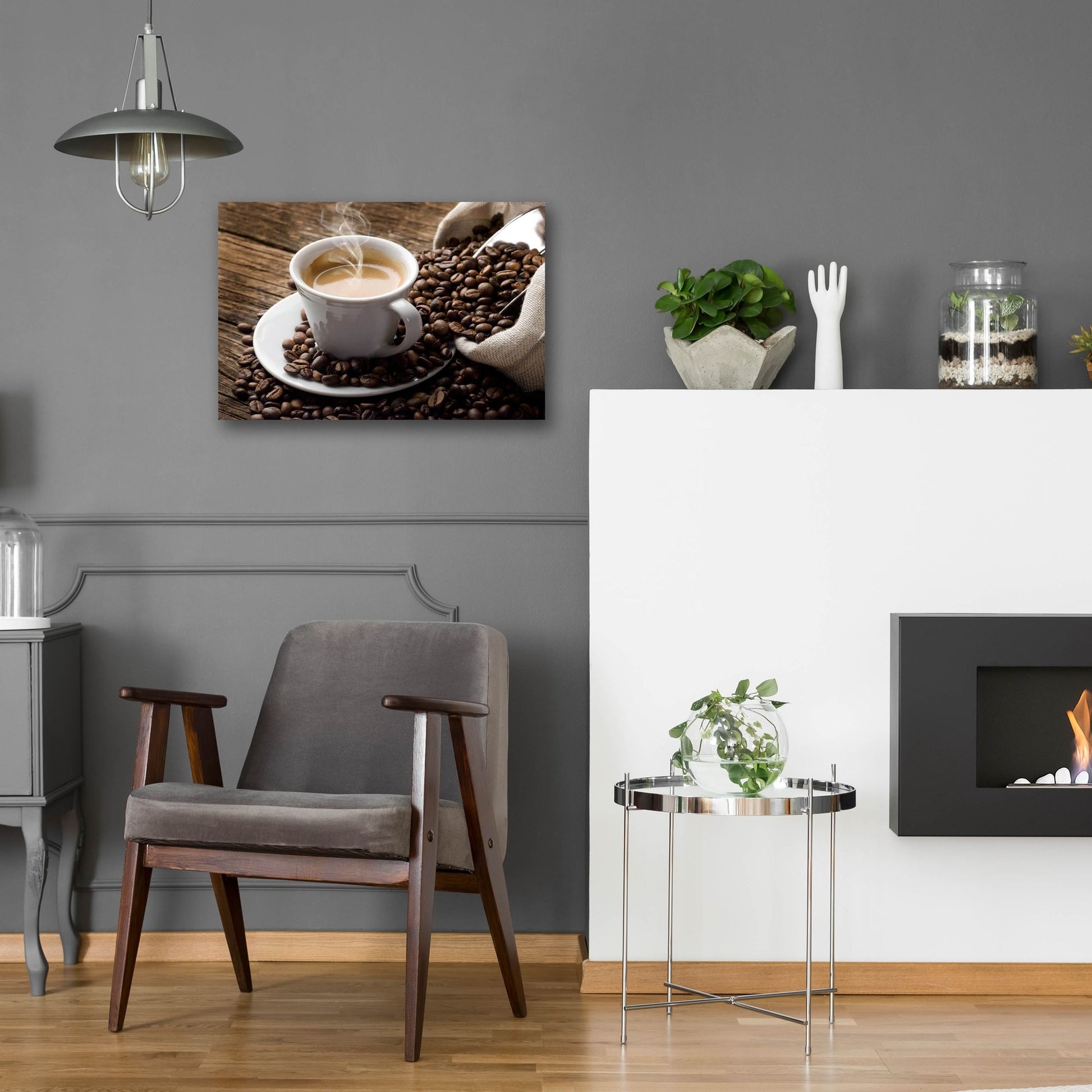 Epic Art 'Time for Coffee' by Epic Portfolio, Acrylic Glass Wall Art,24x16