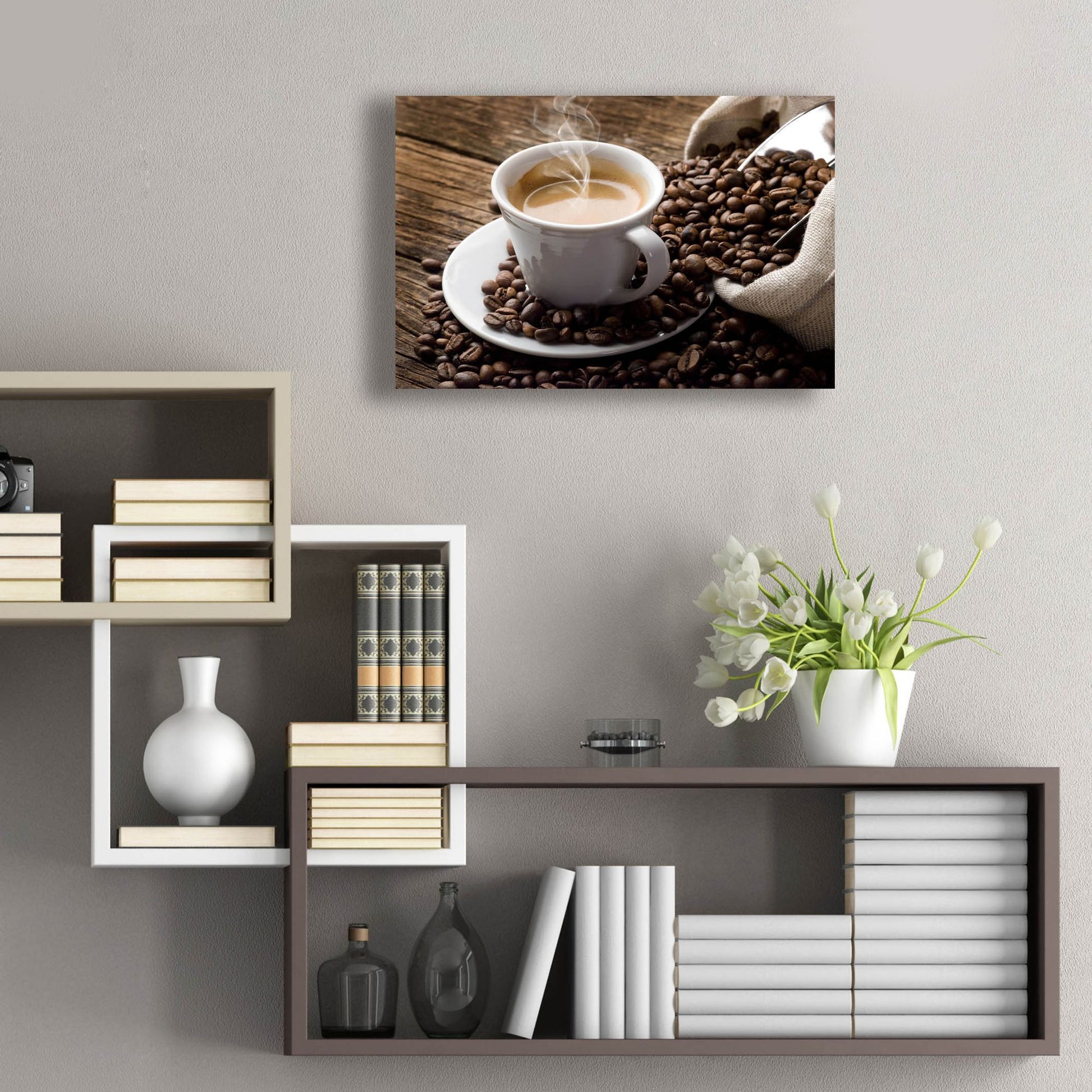 Epic Art 'Time for Coffee' by Epic Portfolio, Acrylic Glass Wall Art,24x16