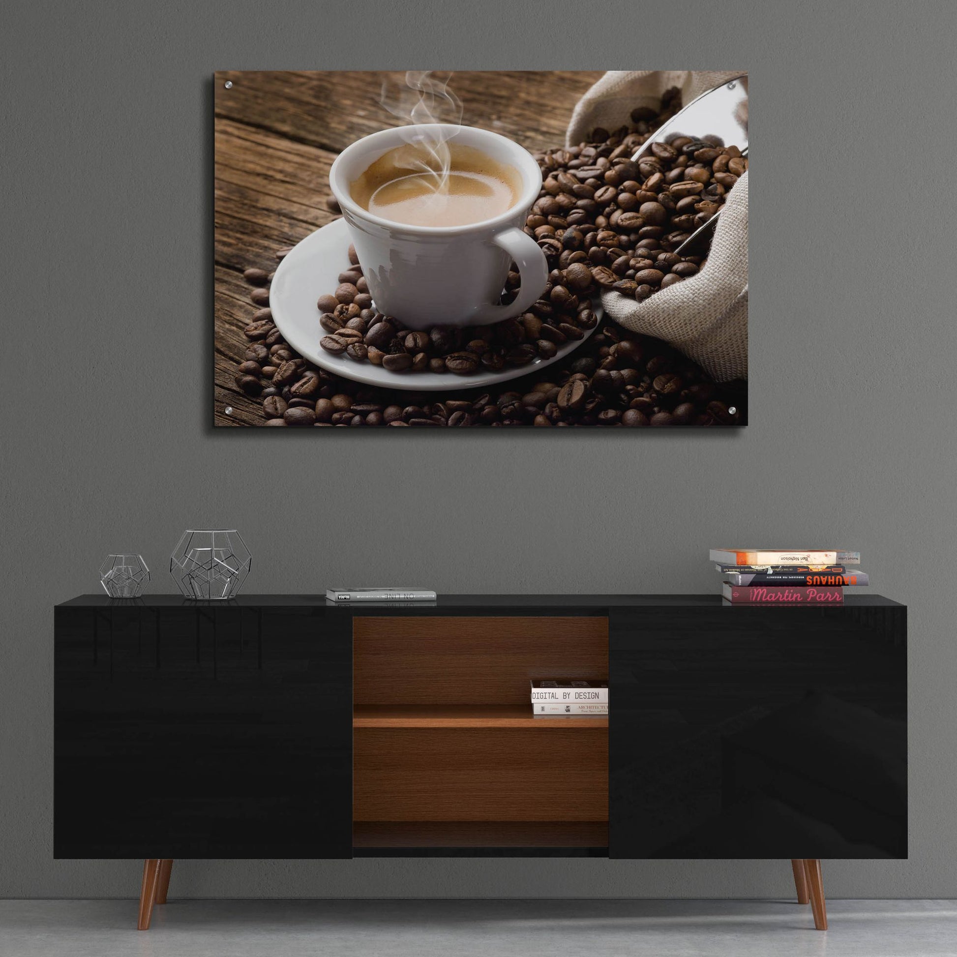 Epic Art 'Time for Coffee' by Epic Portfolio, Acrylic Glass Wall Art,36x24