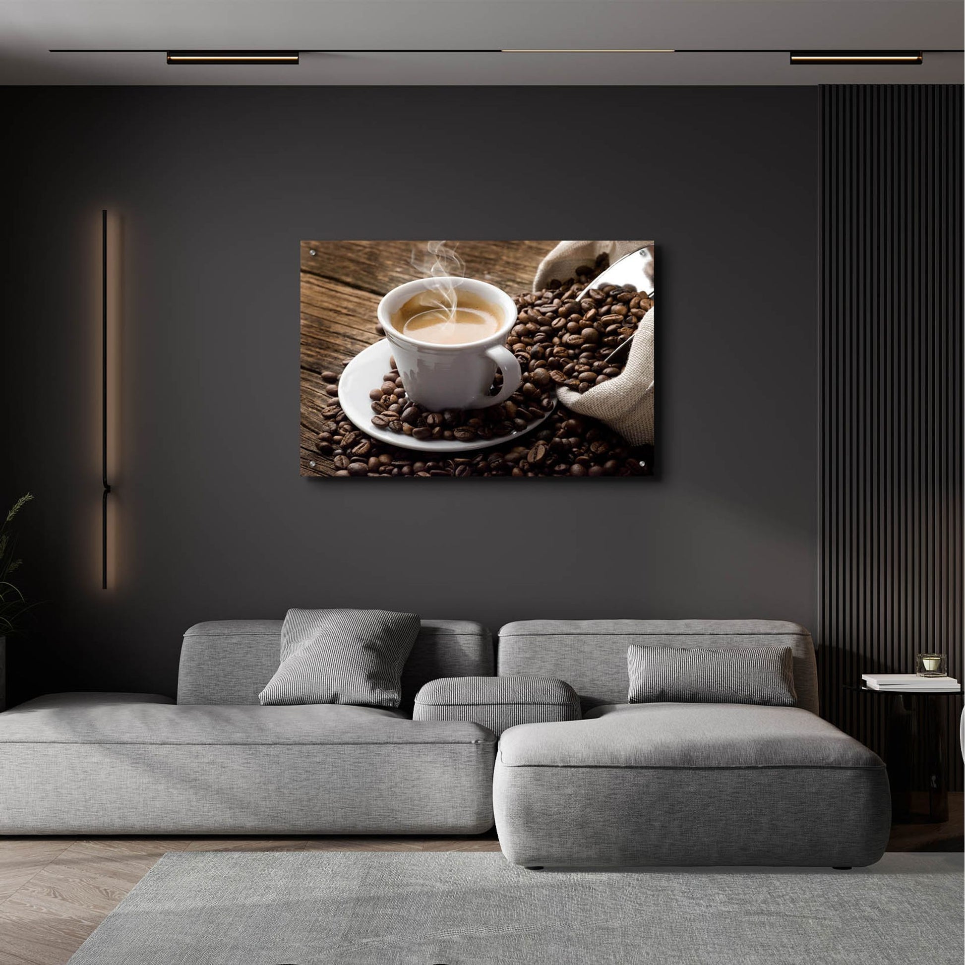 Epic Art 'Time for Coffee' by Epic Portfolio, Acrylic Glass Wall Art,36x24