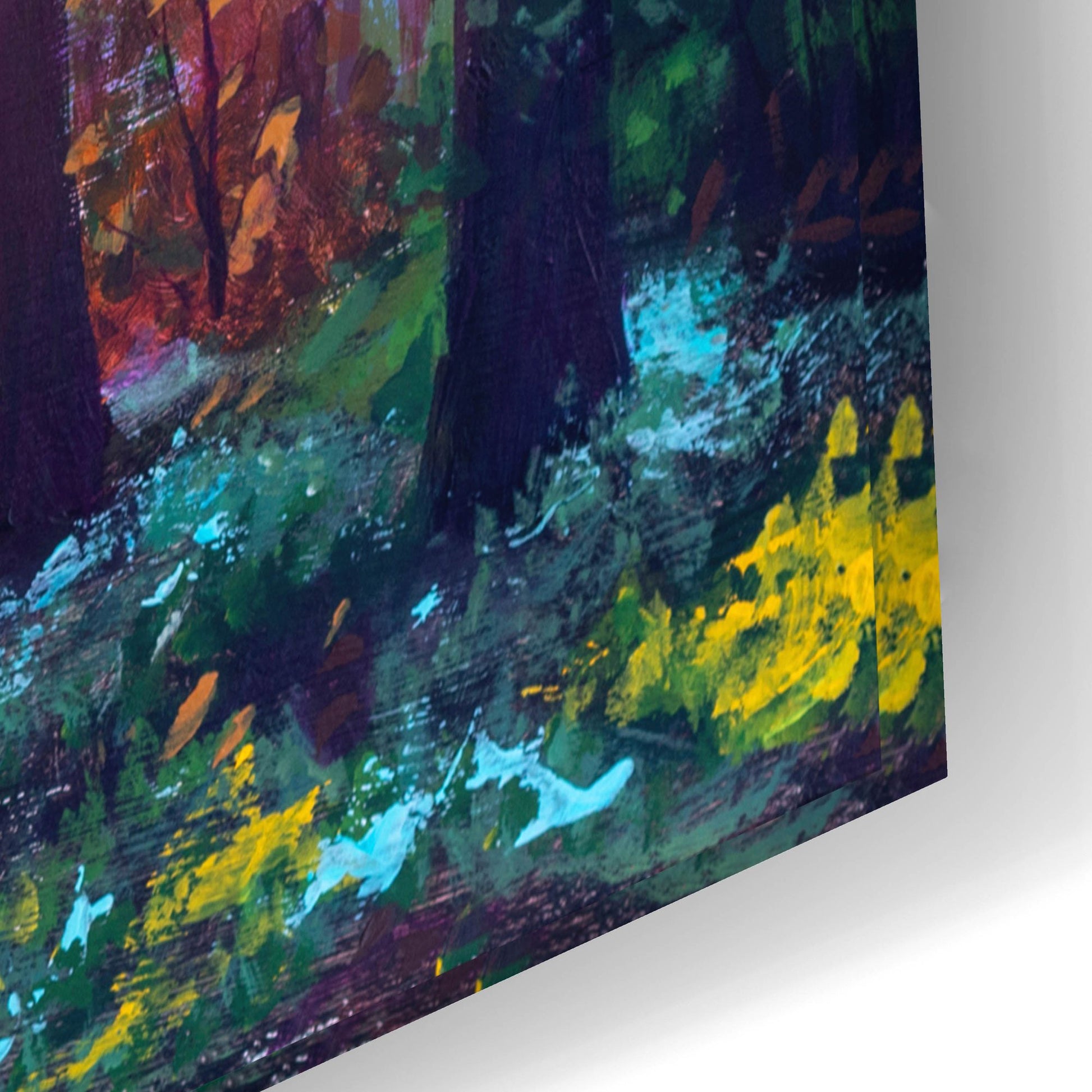 Epic Art 'watercolor forest' by Epic Portfolio, Acrylic Glass Wall Art,24x16