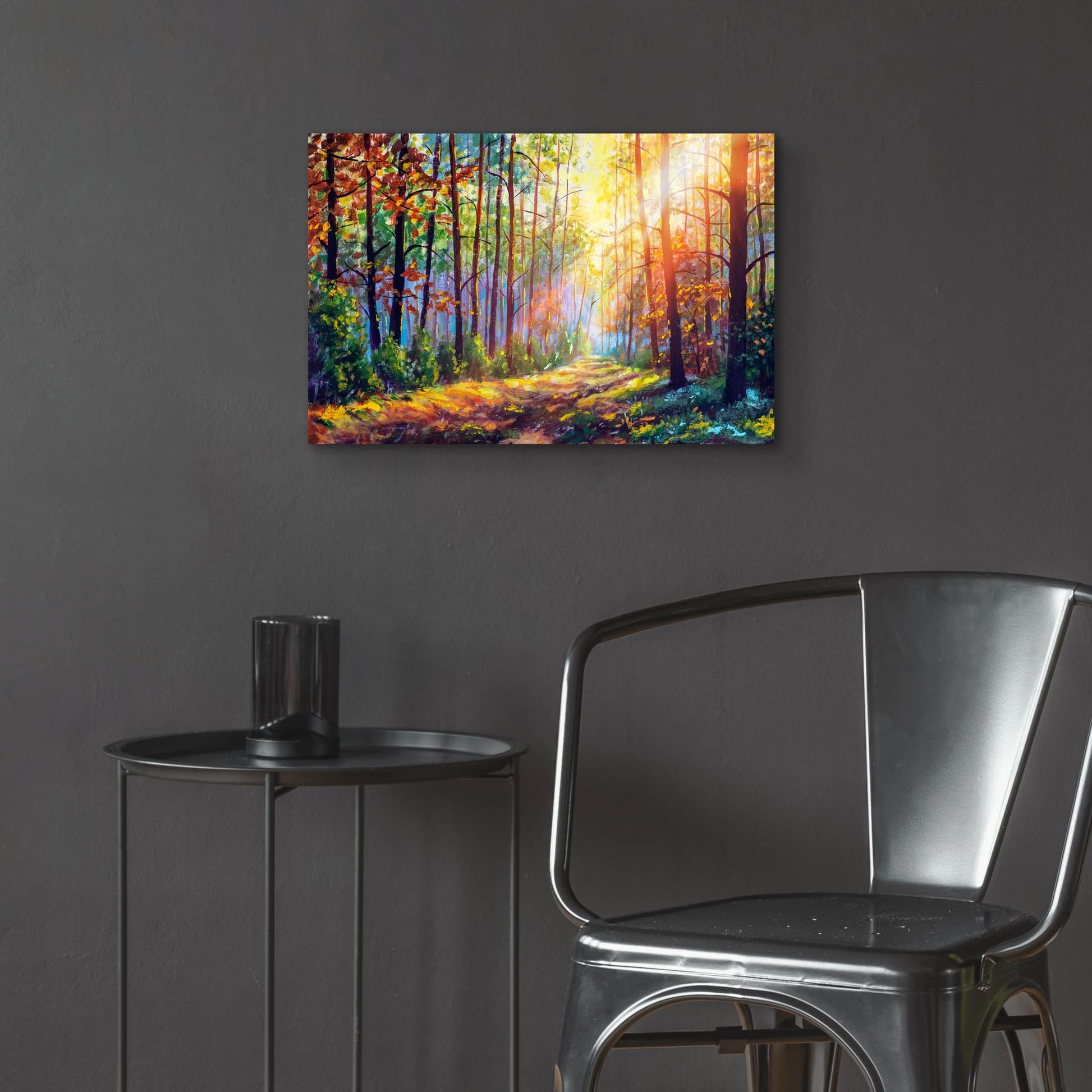 Epic Art 'watercolor forest' by Epic Portfolio, Acrylic Glass Wall Art,24x16
