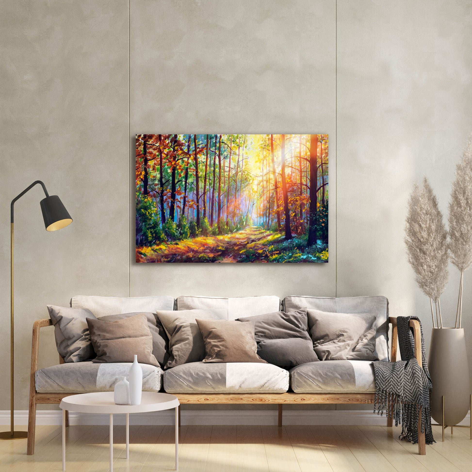 Epic Art 'watercolor forest' by Epic Portfolio, Acrylic Glass Wall Art,36x24