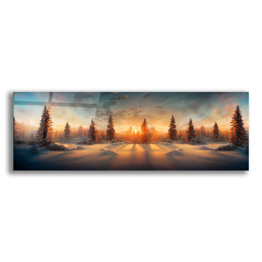 Epic Art 'Wintery Forest' by Epic Portfolio, Acrylic Glass Wall Art
