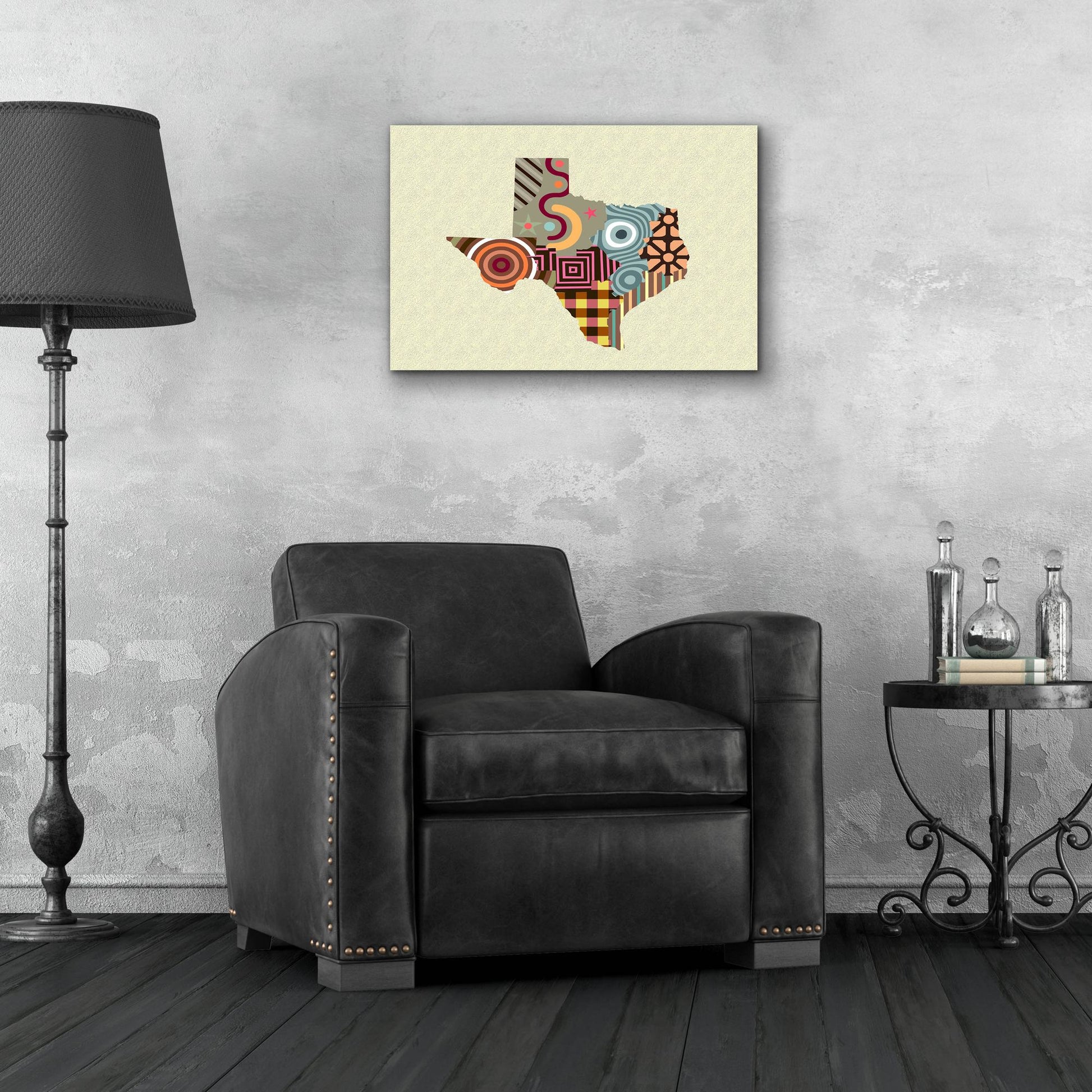 Epic Art 'Texas State Map' by Lanre Adefioye, Acrylic Glass Wall Art,24x16