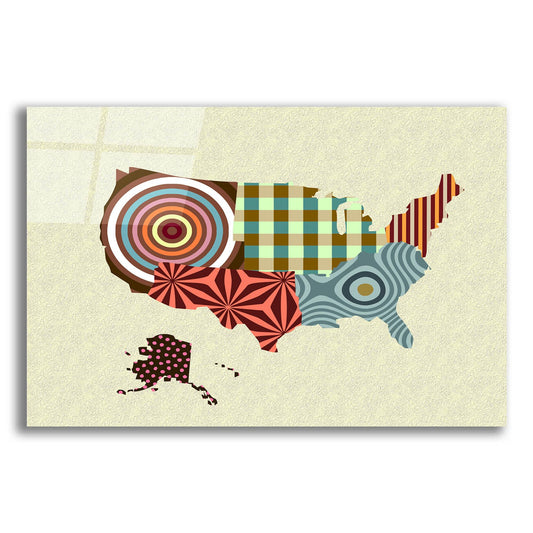 Epic Art 'USA Map' by Lanre Adefioye, Acrylic Glass Wall Art