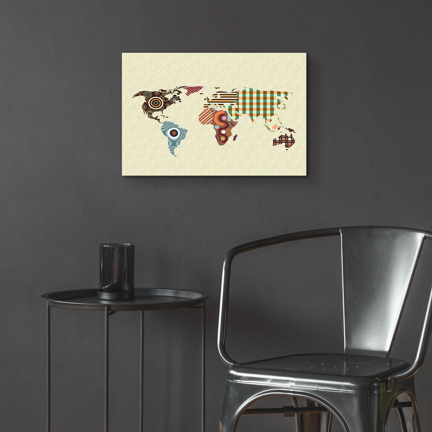 Epic Art 'World Map' by Lanre Adefioye, Acrylic Glass Wall Art,24x16