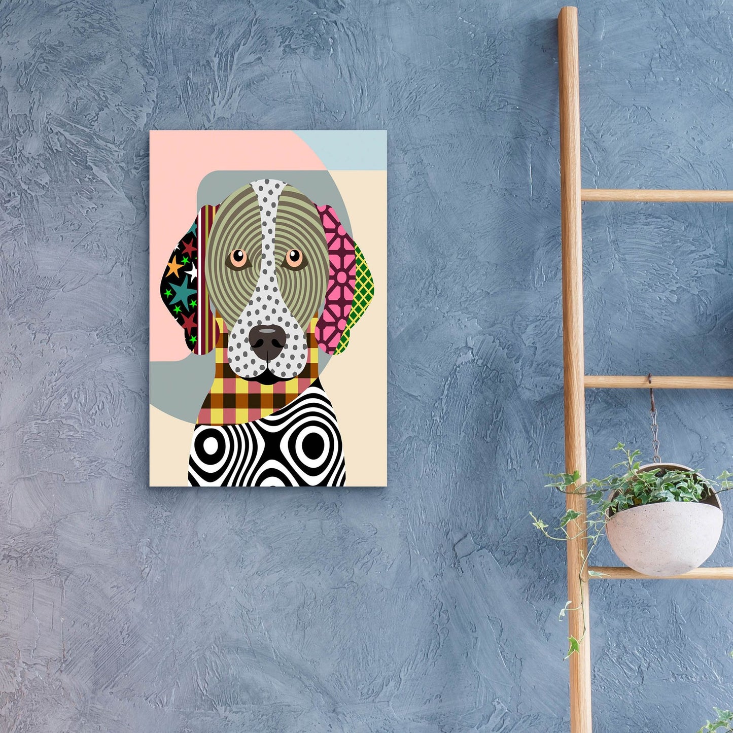 Epic Art 'German Shorthaired Pointer' by Lanre Adefioye, Acrylic Glass Wall Art,16x24