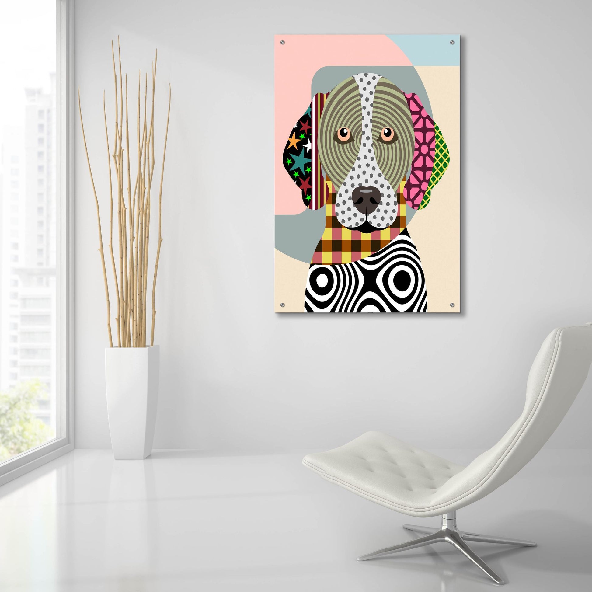 Epic Art 'German Shorthaired Pointer' by Lanre Adefioye, Acrylic Glass Wall Art,24x36