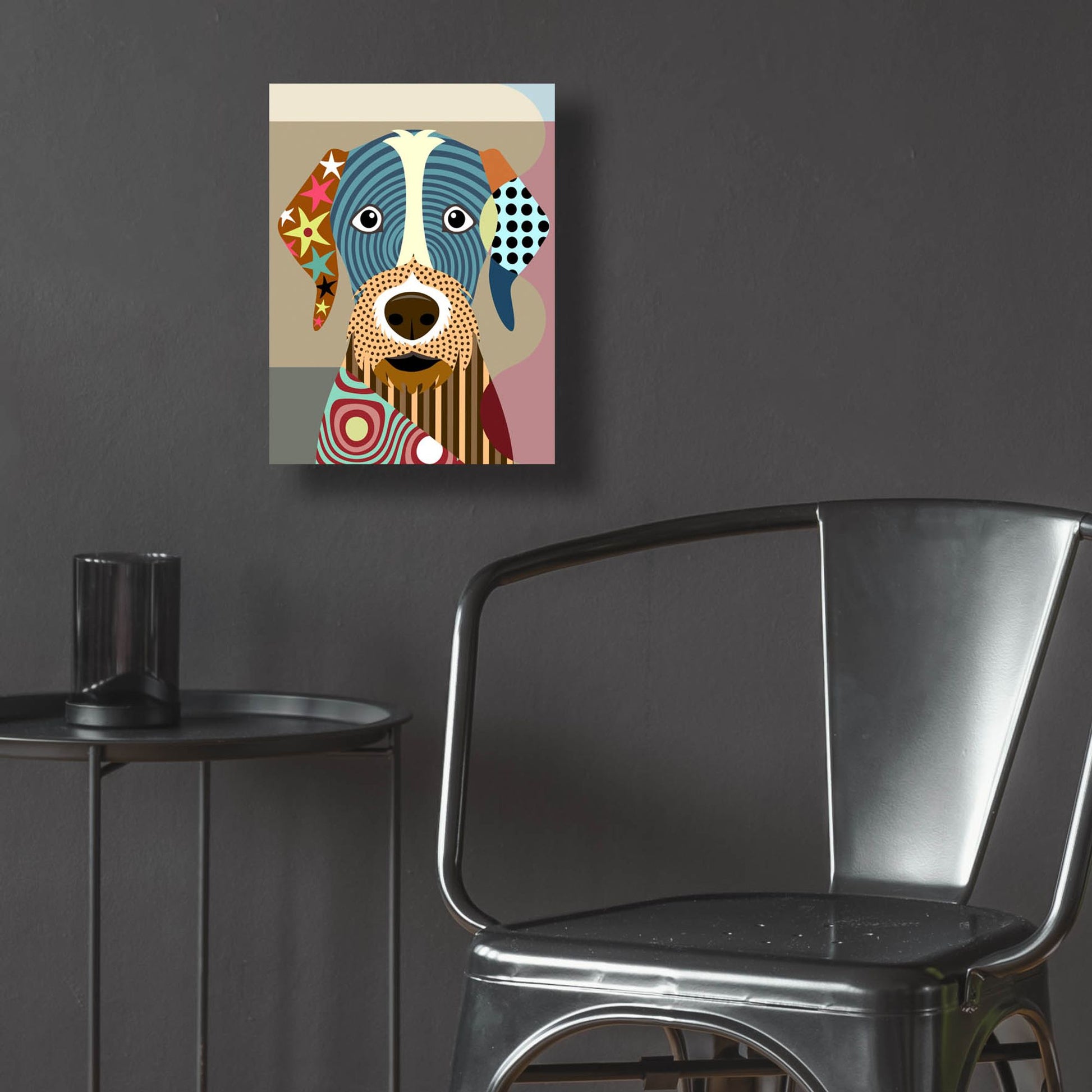 Epic Art 'German Wirehaired Pointer' by Lanre Adefioye, Acrylic Glass Wall Art,12x16